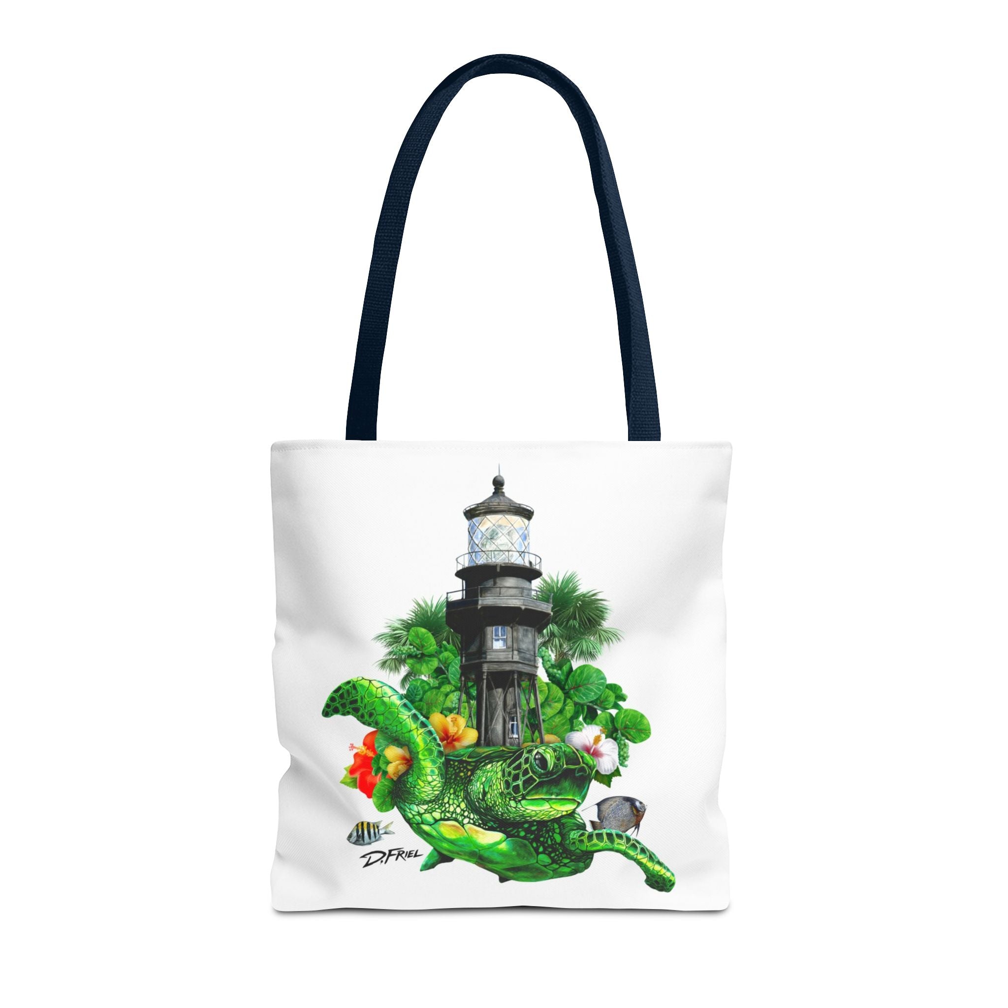 Hillsboro Lighthouse Turtle Tote Bag