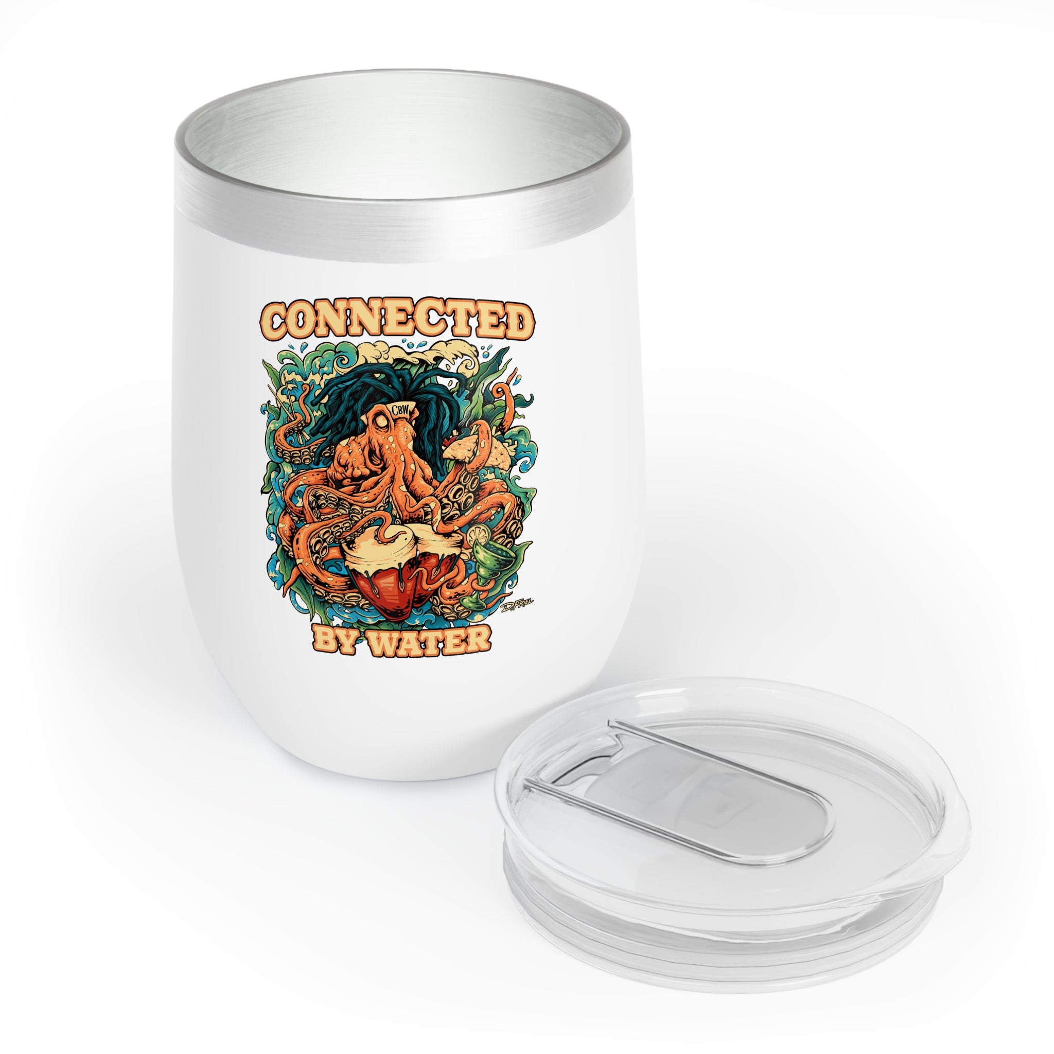 Octopus Island Jams - Wine Tumbler