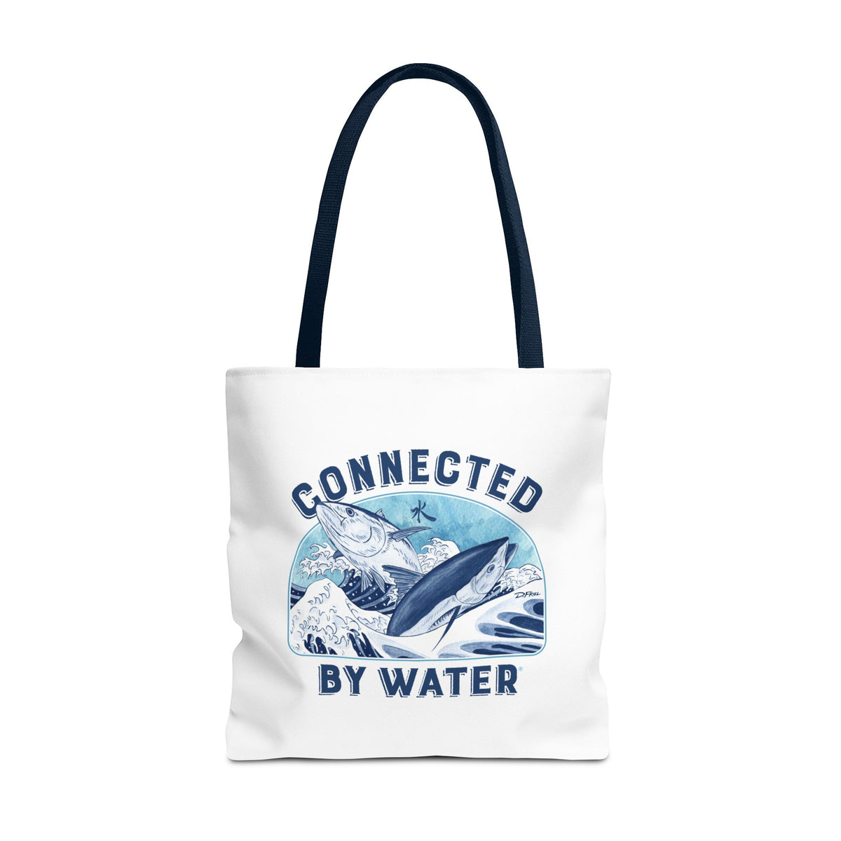 Tsunagaru (Hokusai) Bluefin - Beach Tote - Eco-Friendly Beach Essential for Ocean Lovers