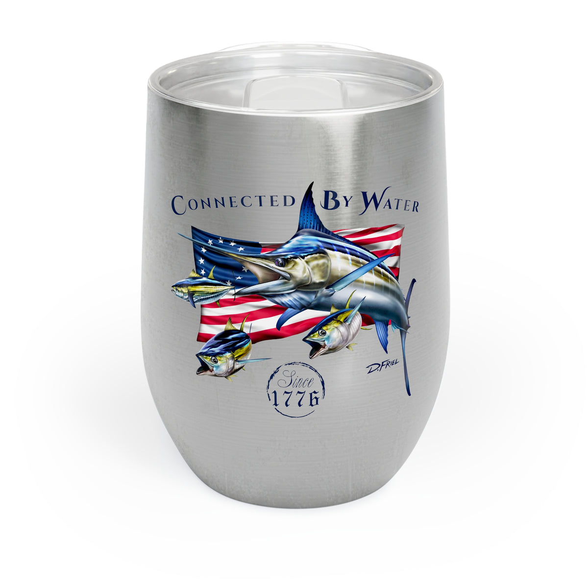 1776 Heritage Marlin + Tuna - Wine Tumbler