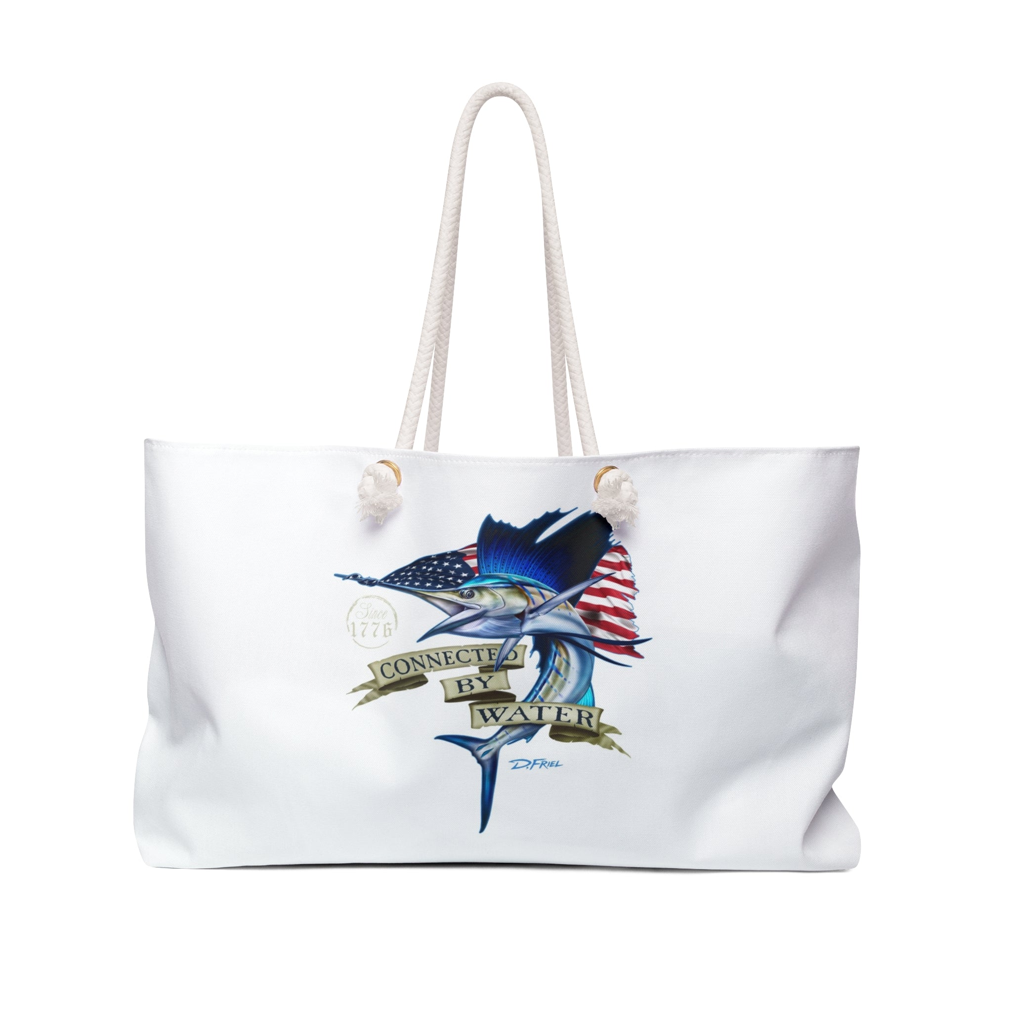 1776 Heritage Patriot Sailfish Getaway Bag in White