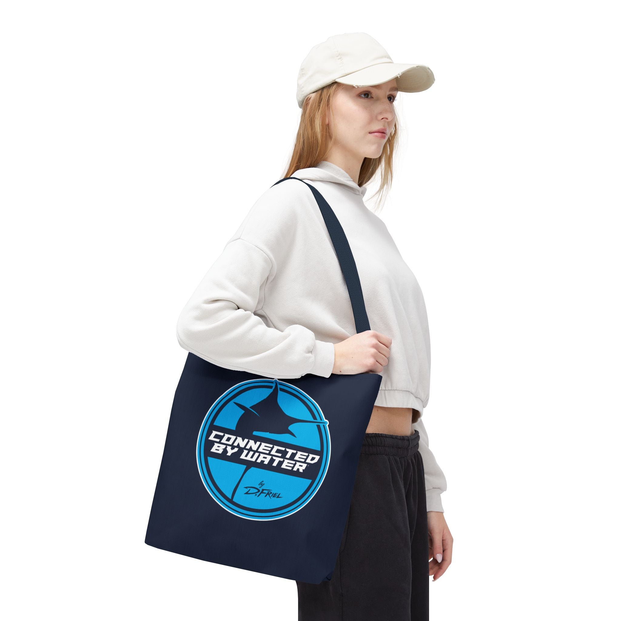 Connected Sportfish Logo Tote Bag | Offshore Blue