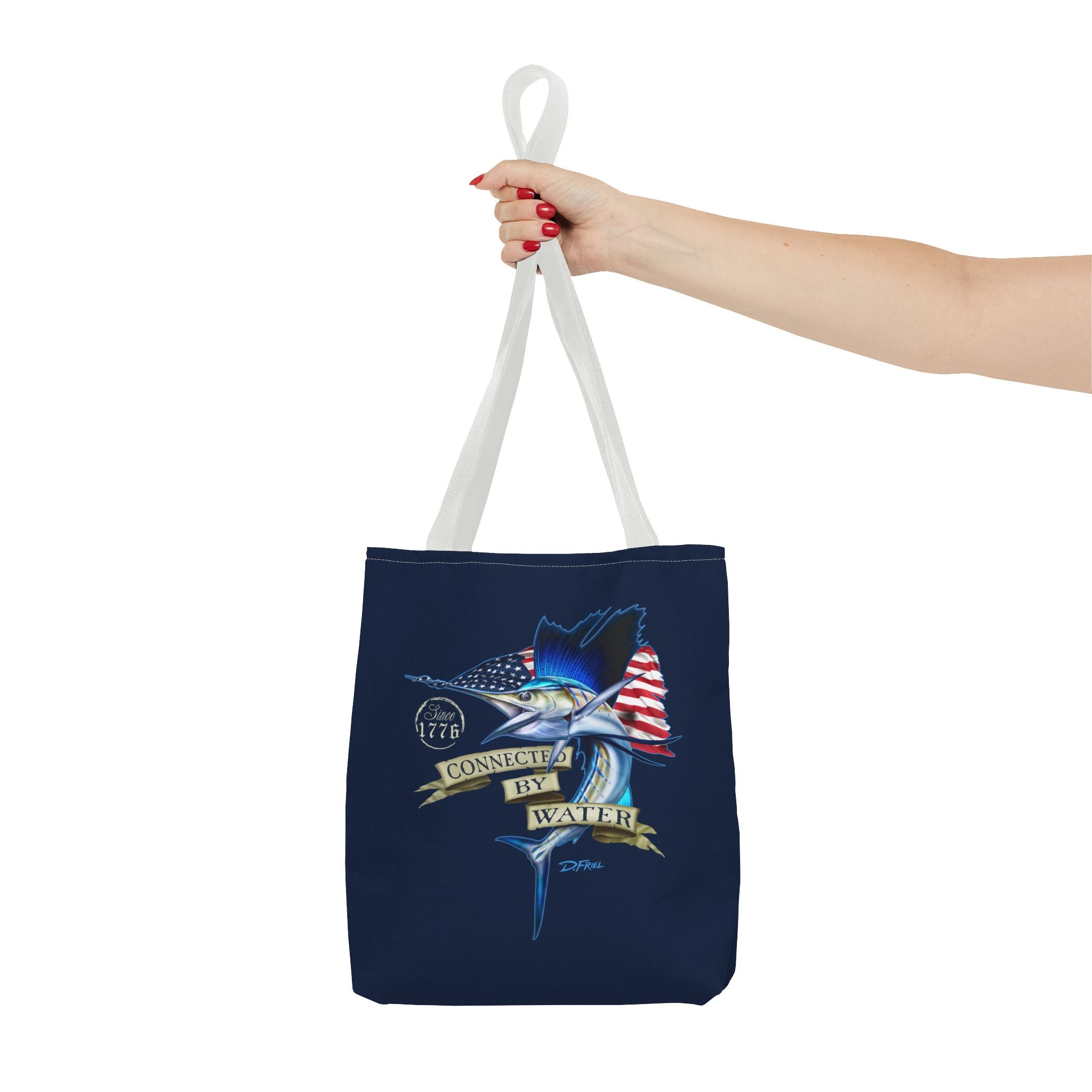 1776 Heritage Sailfish Tote Bag in Offshore Blue