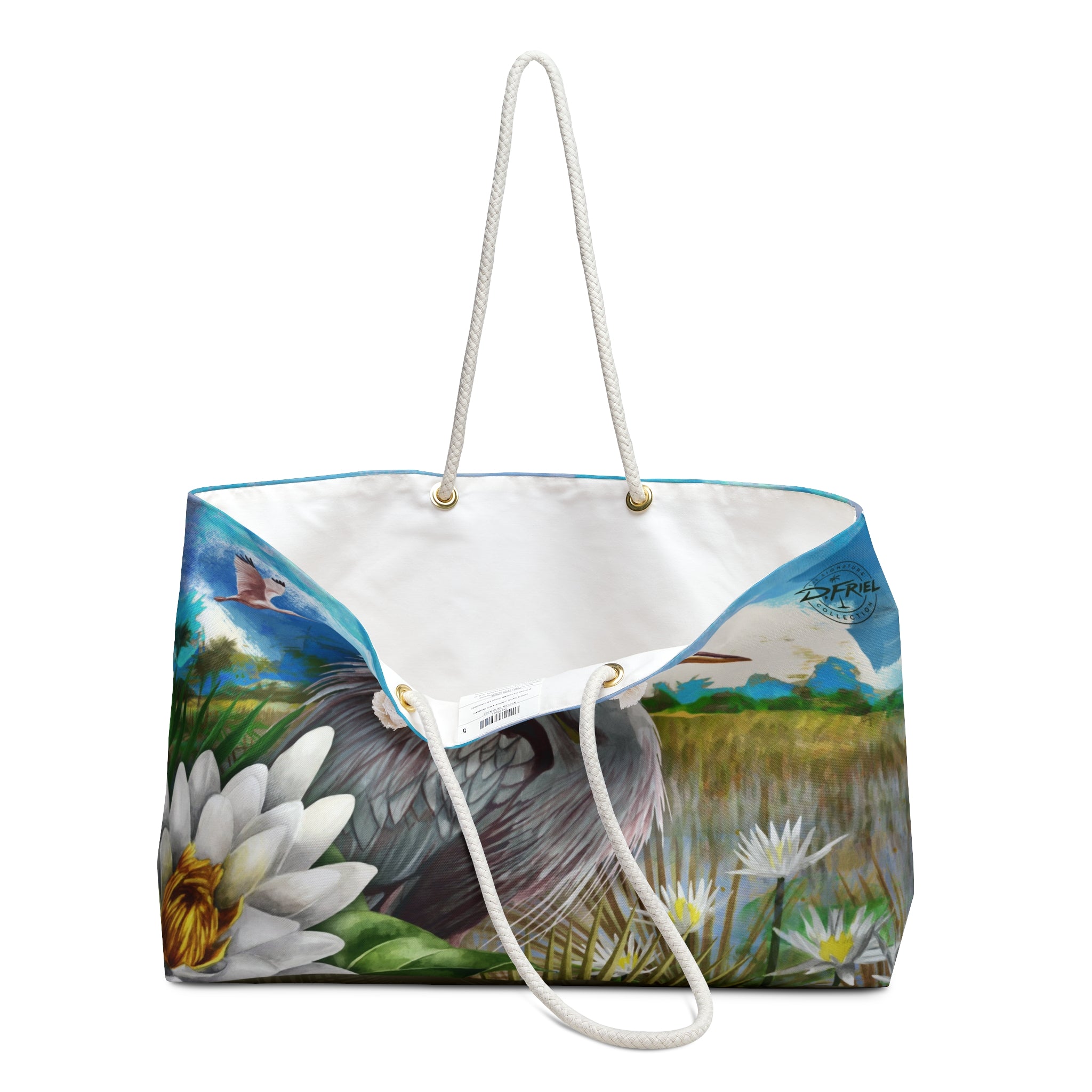 Heron - Palm Aire Series Getaway Art Bag