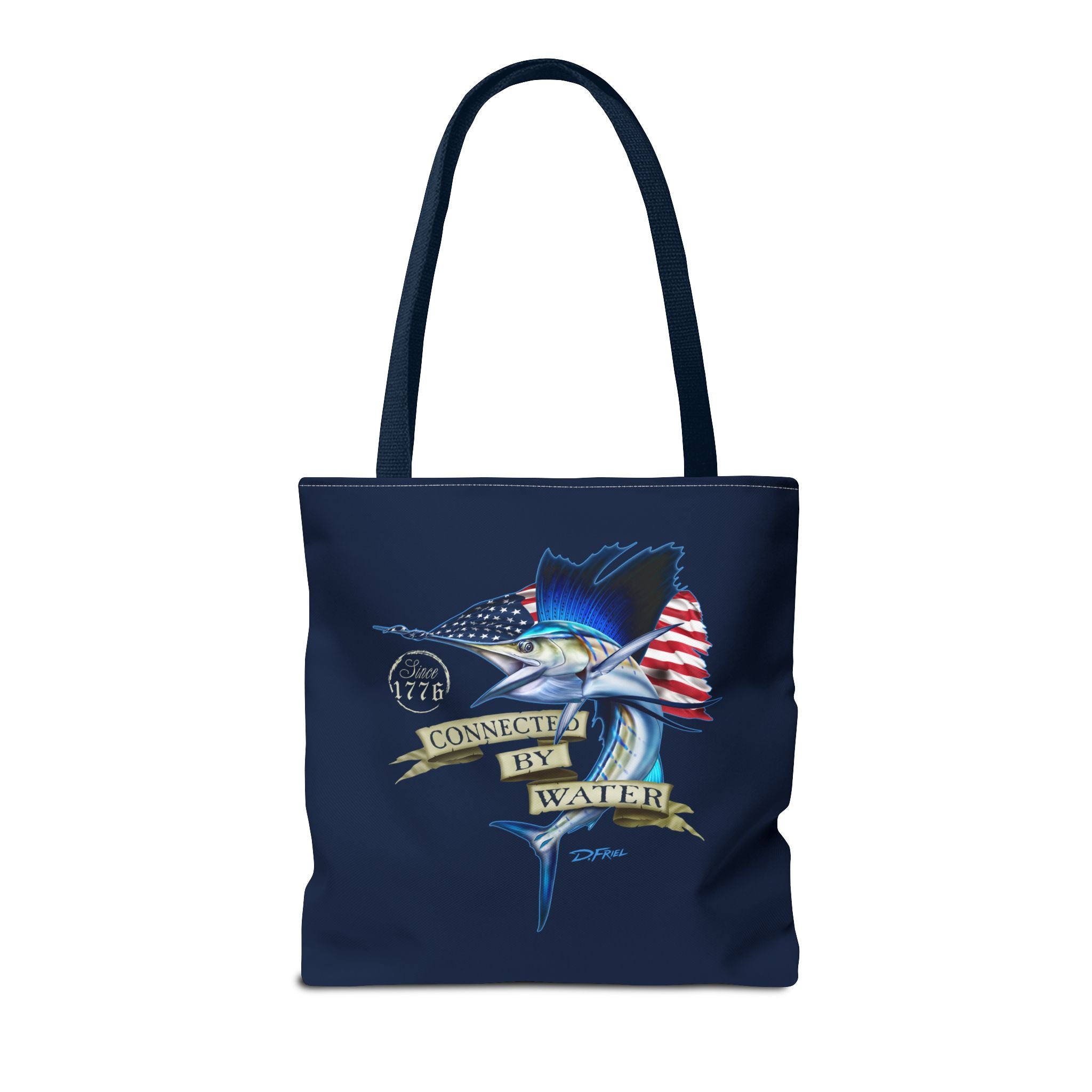 1776 Heritage Sailfish Tote Bag in Offshore Blue