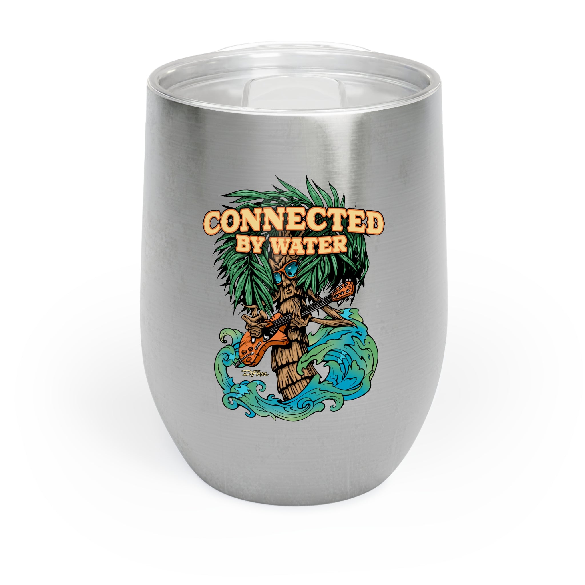 Palm Tree Island Jams - Wine Tumbler