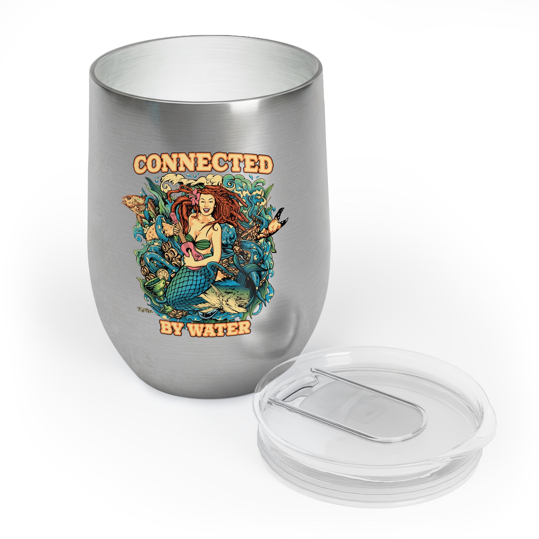 Mermaid Island Jams - Wine Tumbler