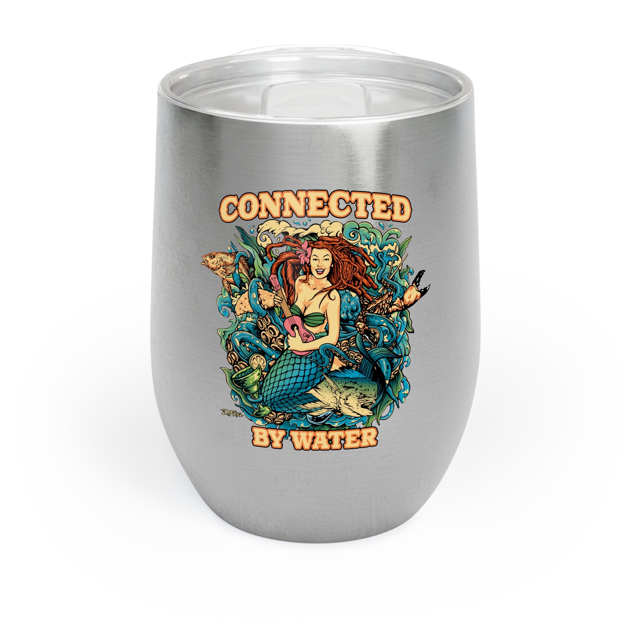 Mermaid Island Jams - Wine Tumbler