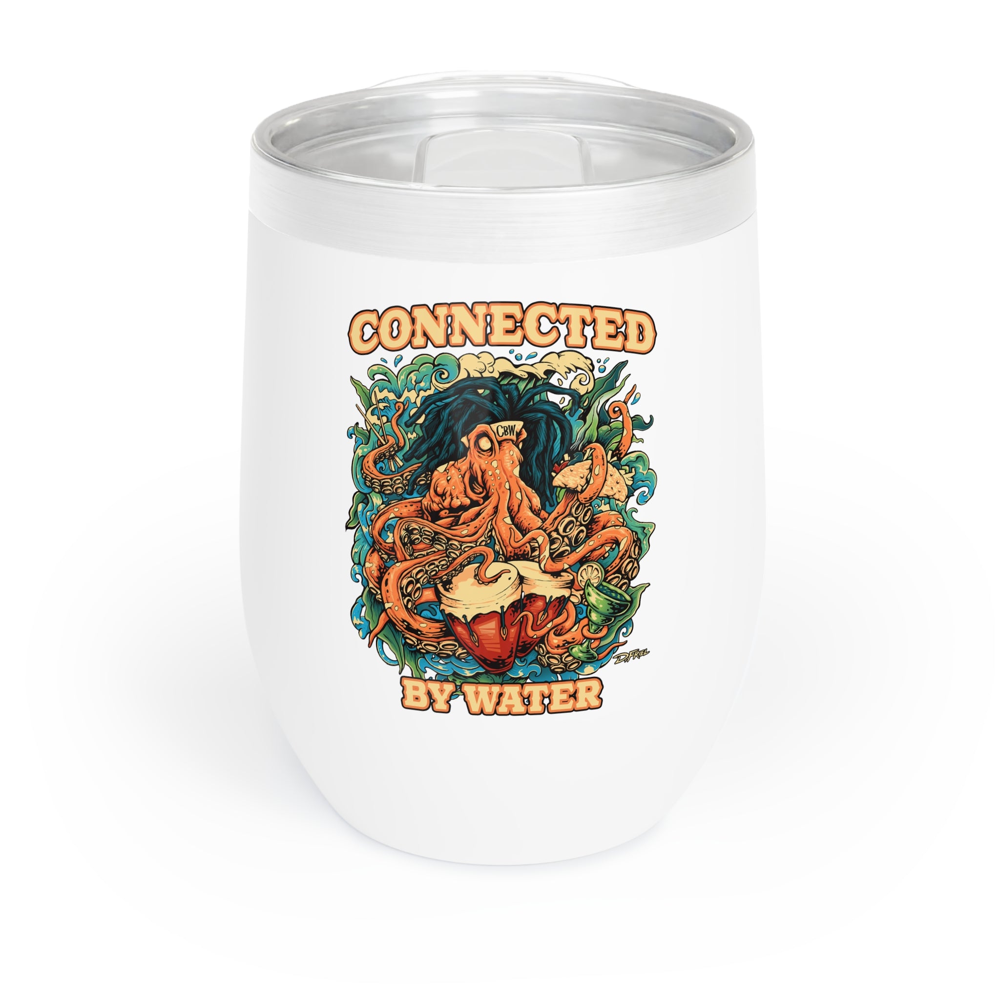 Octopus Island Jams - Wine Tumbler