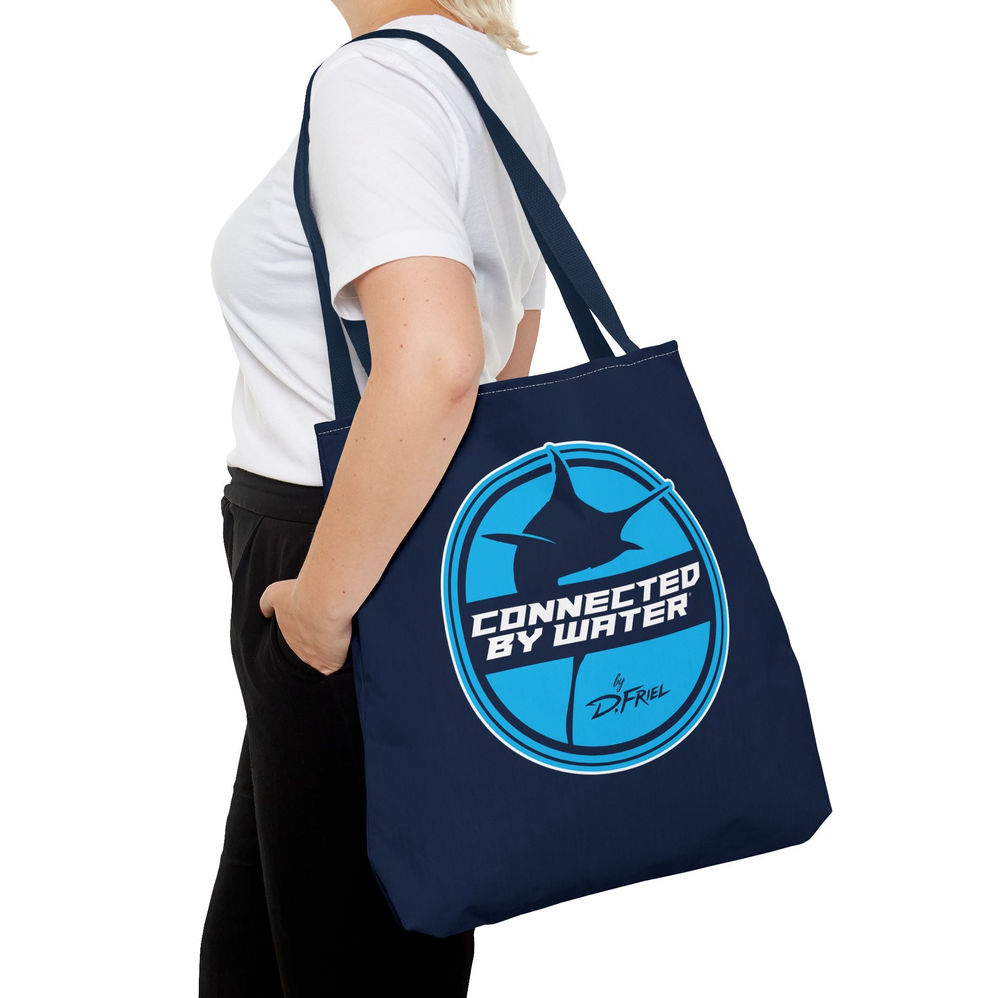 Connected Sportfish Logo Tote Bag | Offshore Blue