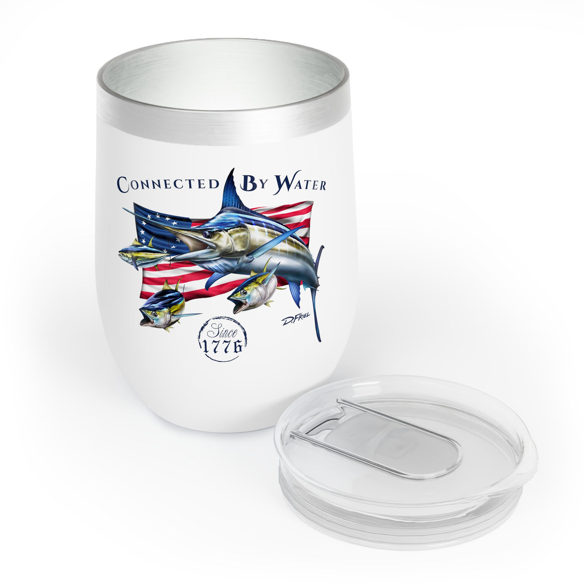 1776 Heritage Marlin + Tuna - Wine Tumbler
