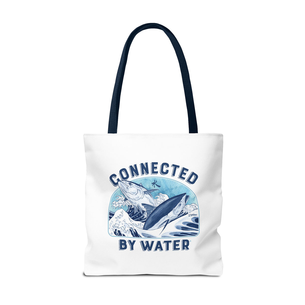 Tsunagaru (Hokusai) Bluefin - Beach Tote - Eco-Friendly Beach Essential for Ocean Lovers