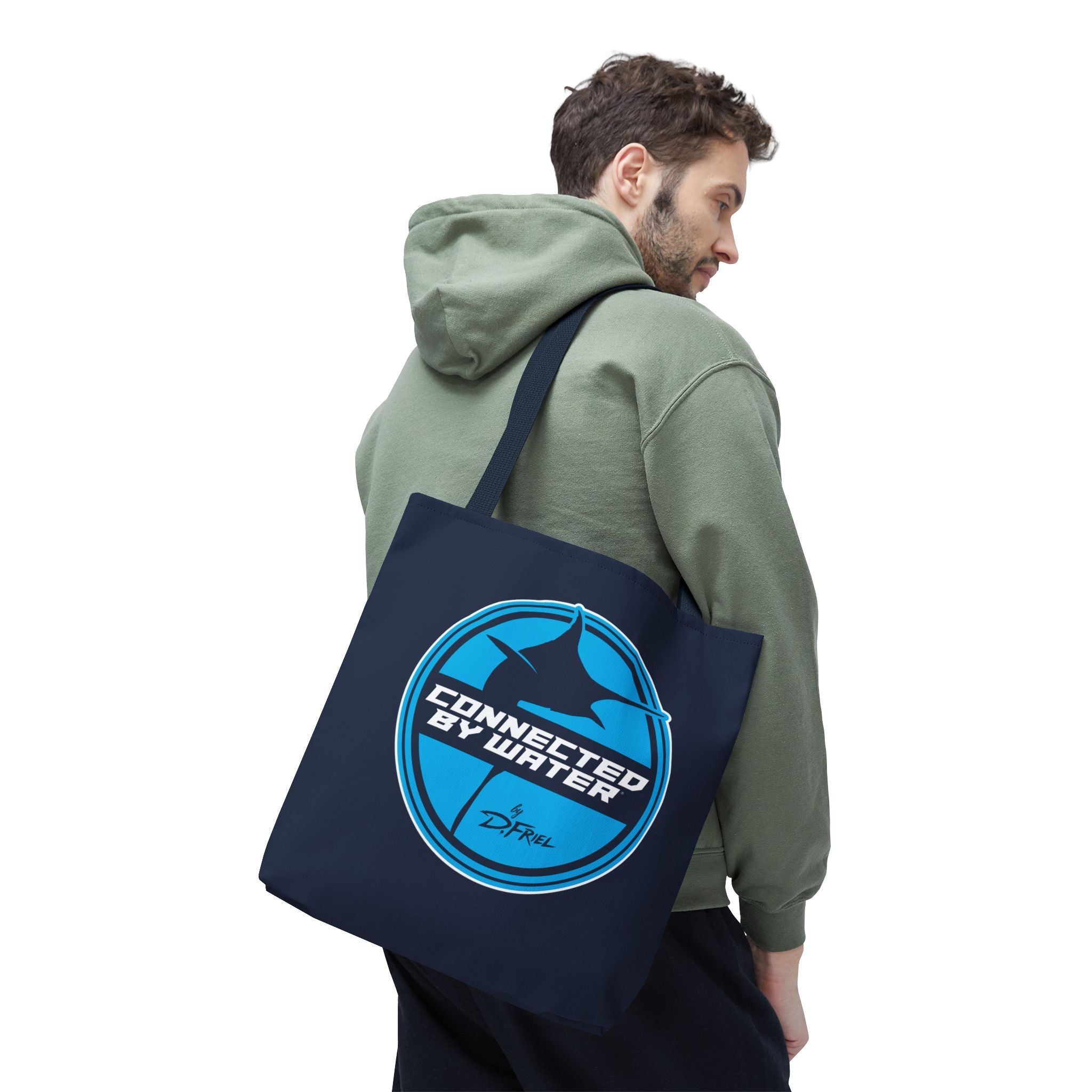 Connected Sportfish Logo Tote Bag | Offshore Blue