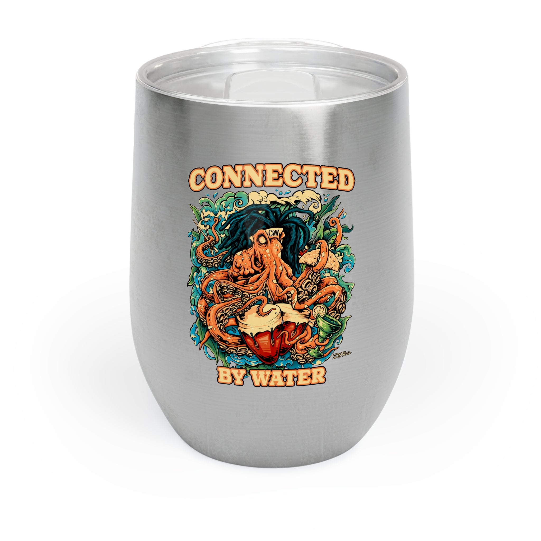 Octopus Island Jams - Wine Tumbler