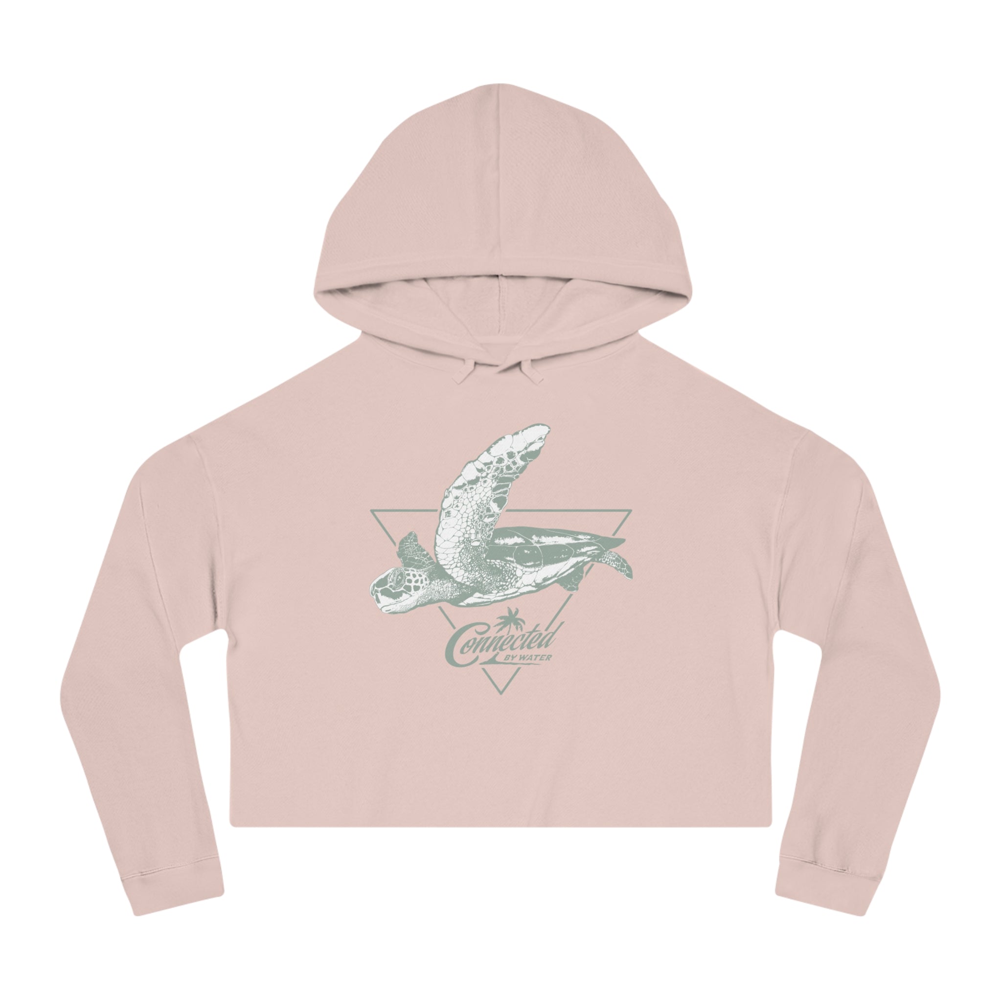 Turtle Art Cropped + Soft Hoodie Sweatshirt