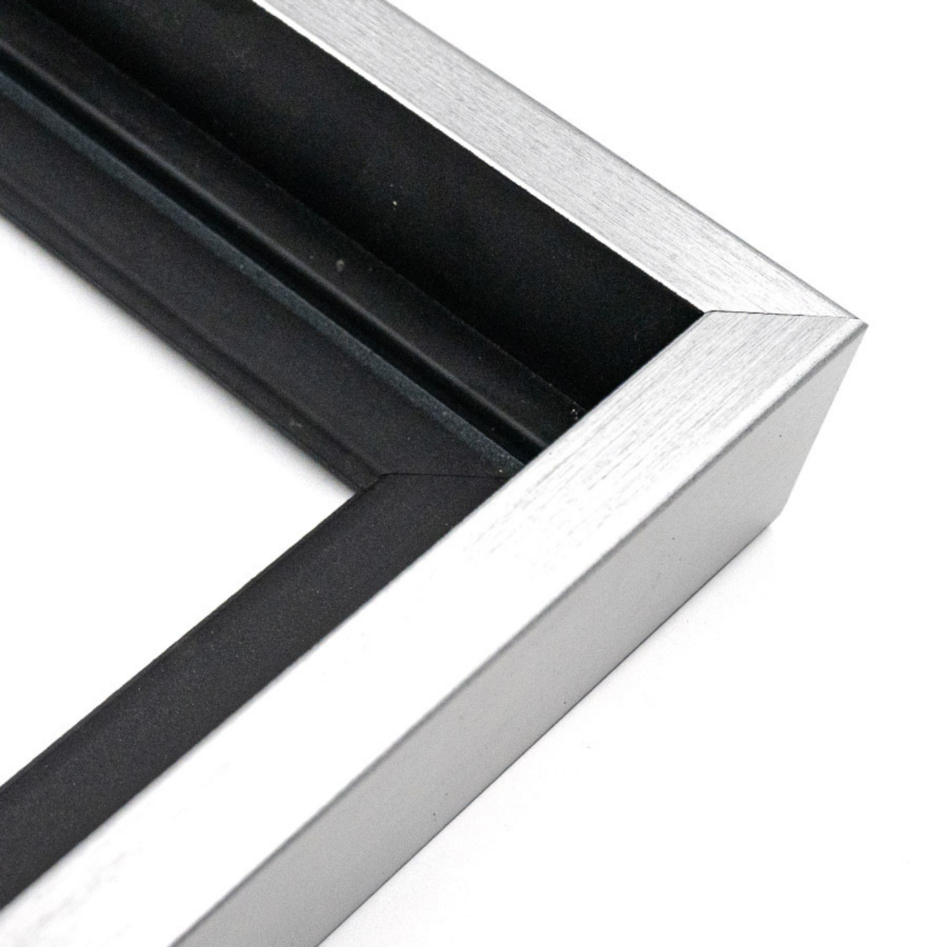 silver float frame