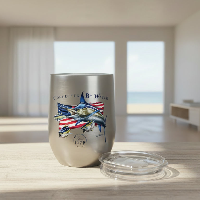 1776 Heritage Marlin + Tuna - Wine Tumbler