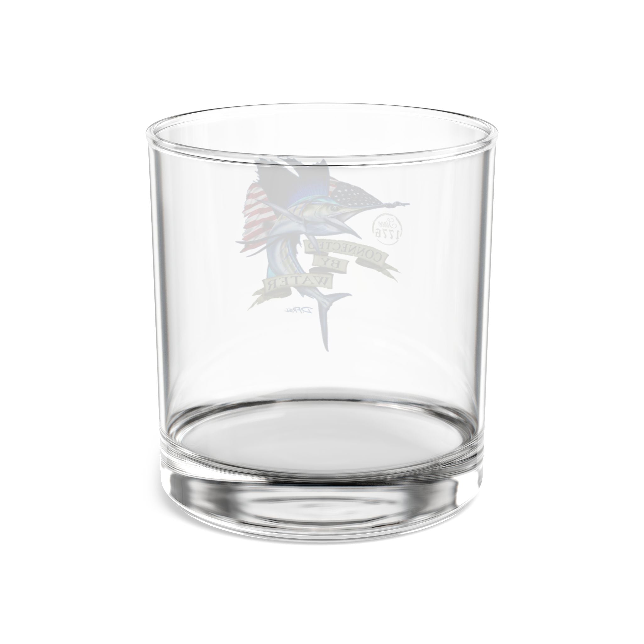 1776 Patriot Sailfish Whiskey Glass — 10oz Rocks Glass