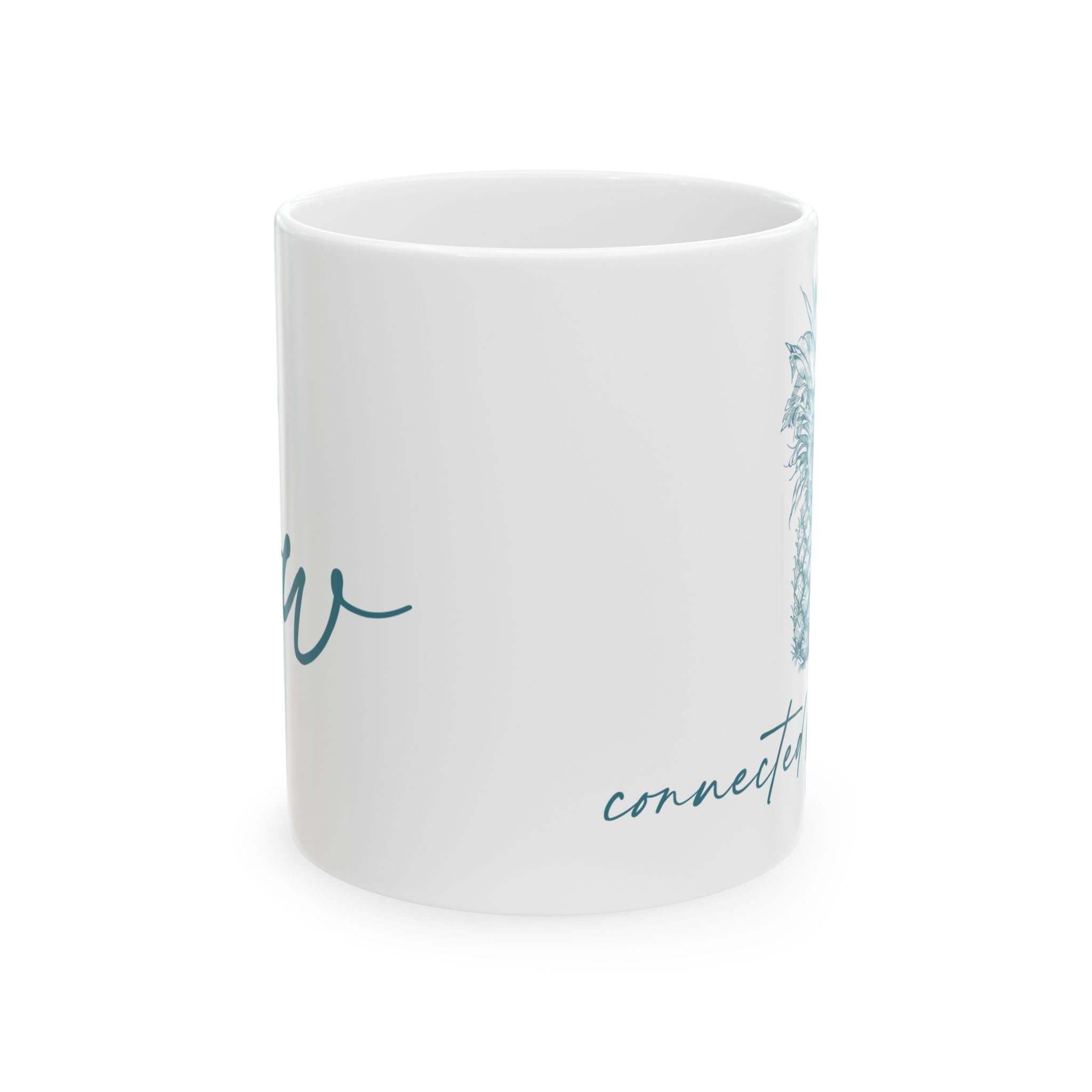Palm Beach Breezy Pineapple / CBW Ceramic Mug / Double Sided