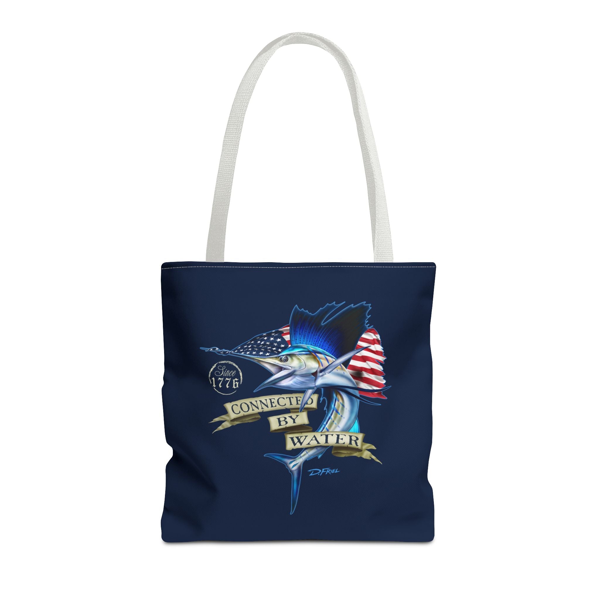 1776 Heritage Sailfish Tote Bag in Offshore Blue