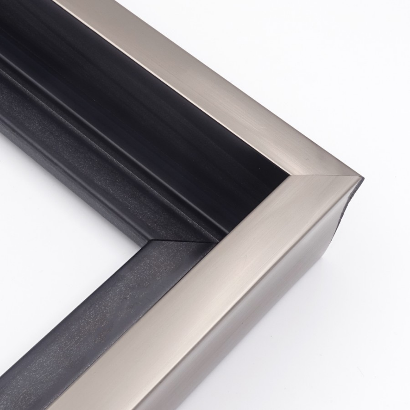 warm silver float frame
