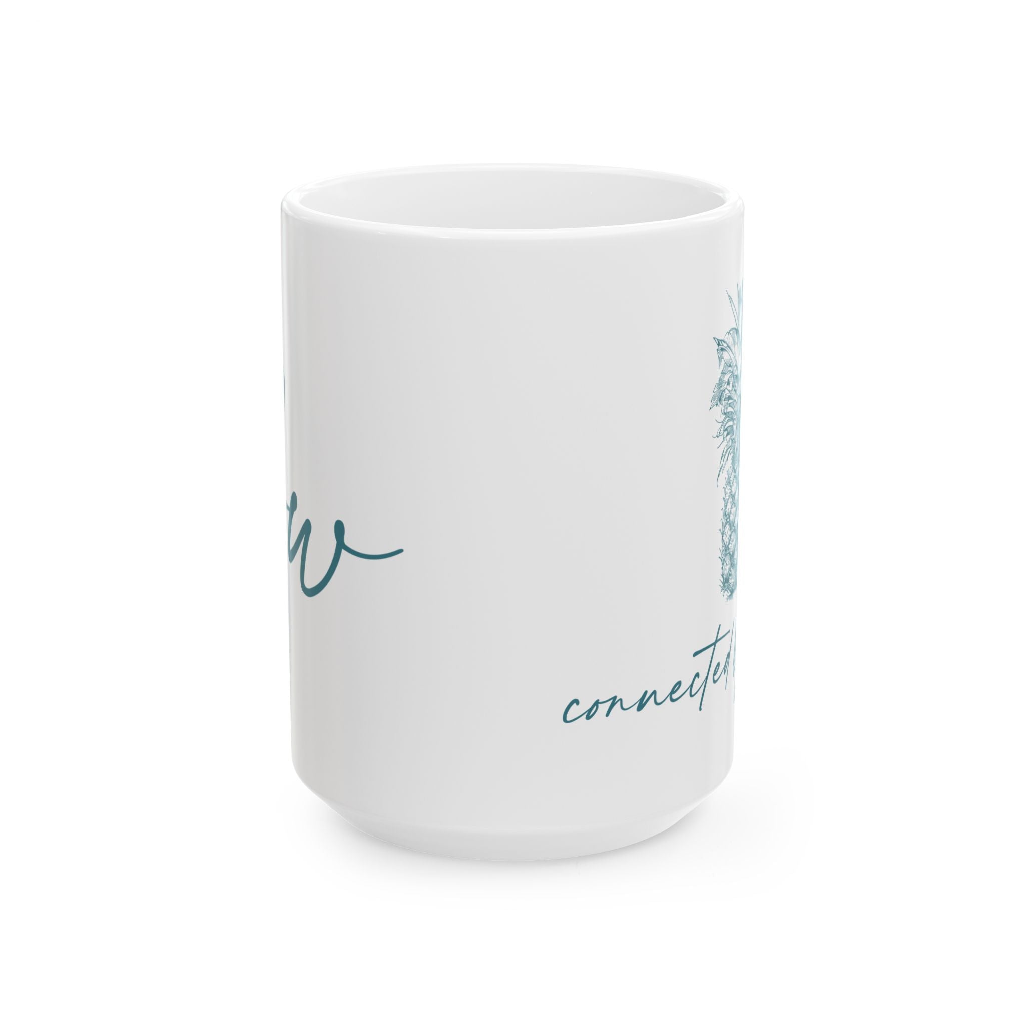 Palm Beach Breezy Pineapple / CBW Ceramic Mug / Double Sided