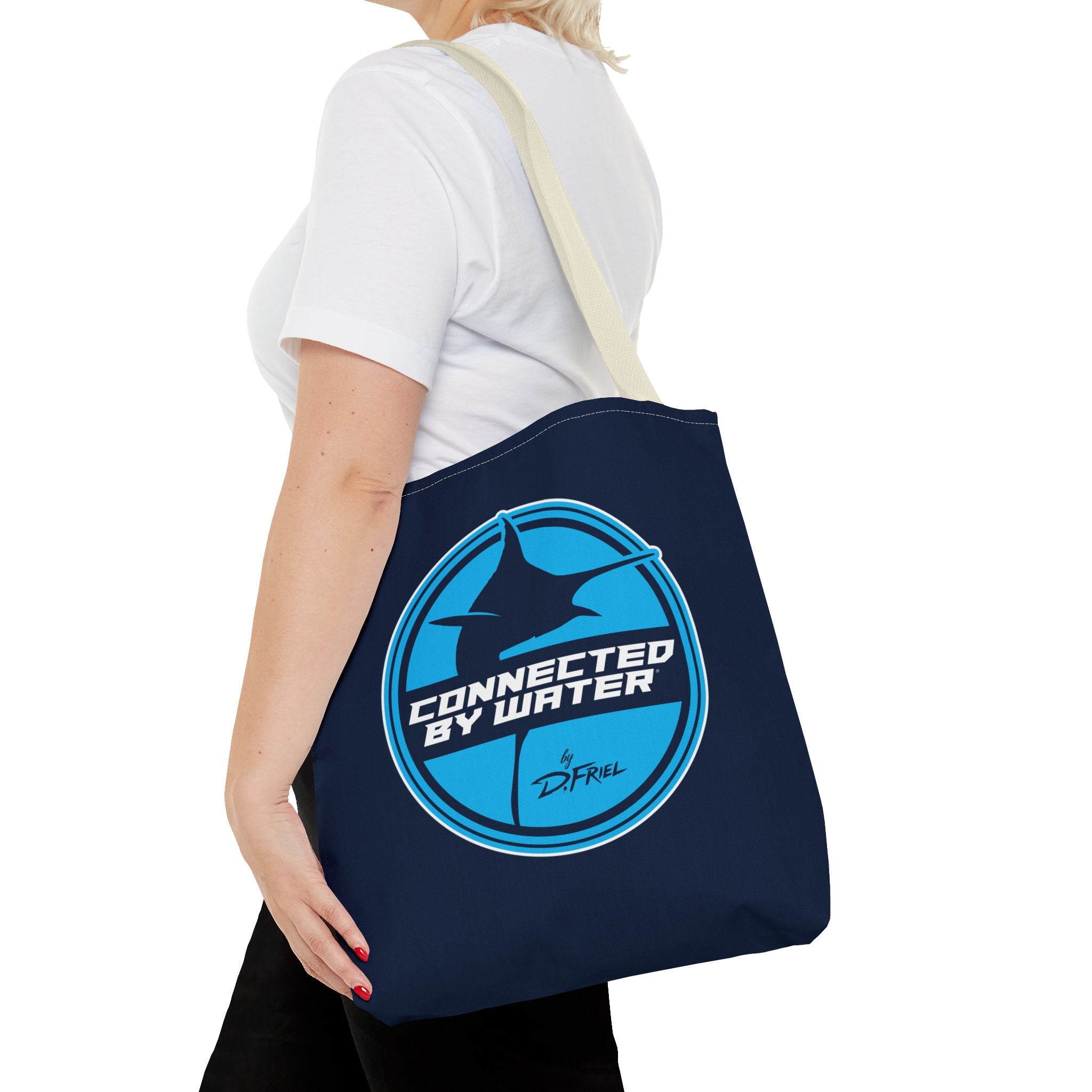 Connected Sportfish Logo Tote Bag | Offshore Blue