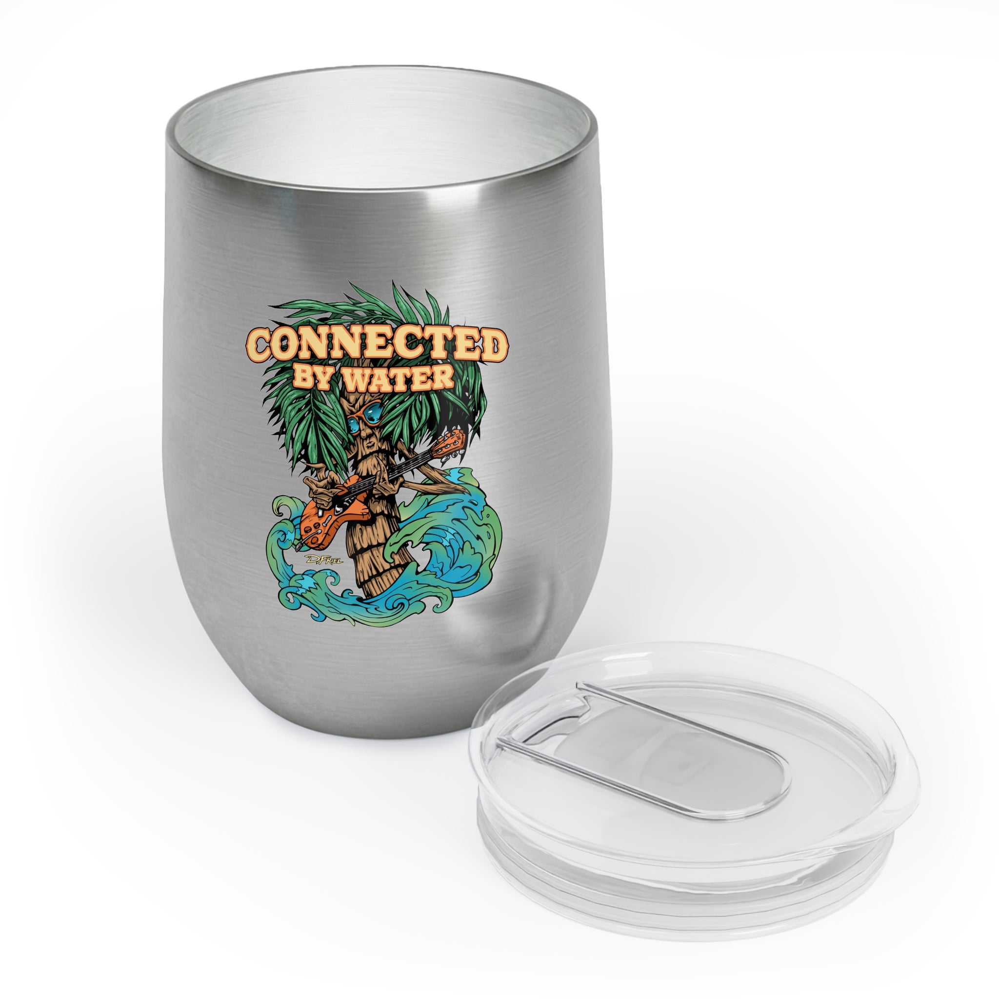 Palm Tree Island Jams - Wine Tumbler
