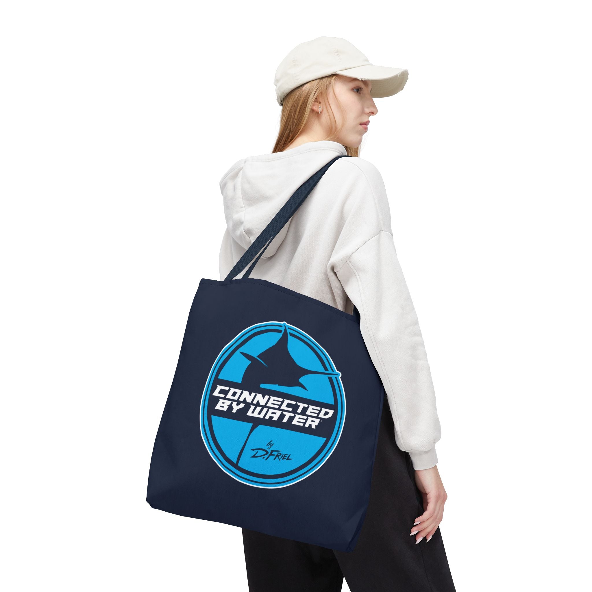 Connected Sportfish Logo Tote Bag | Offshore Blue