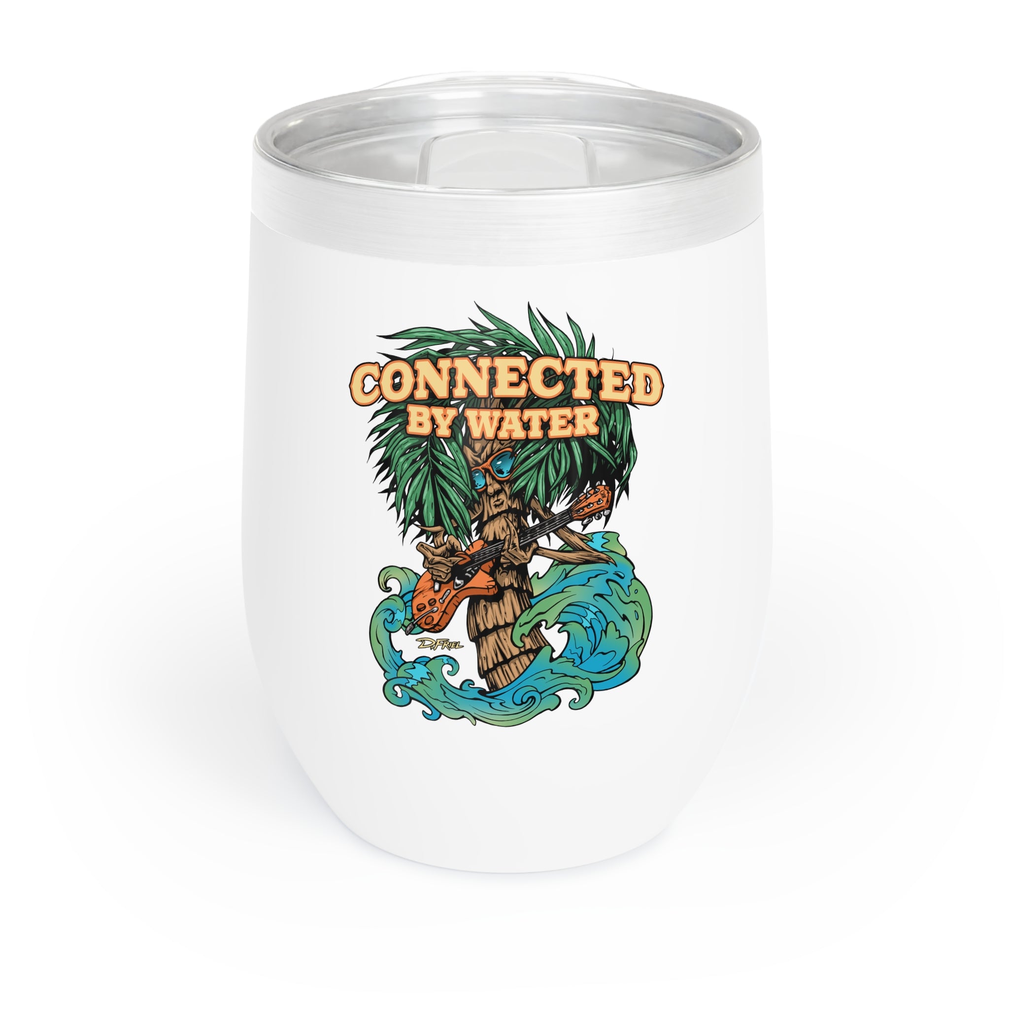 Palm Tree Island Jams - Wine Tumbler