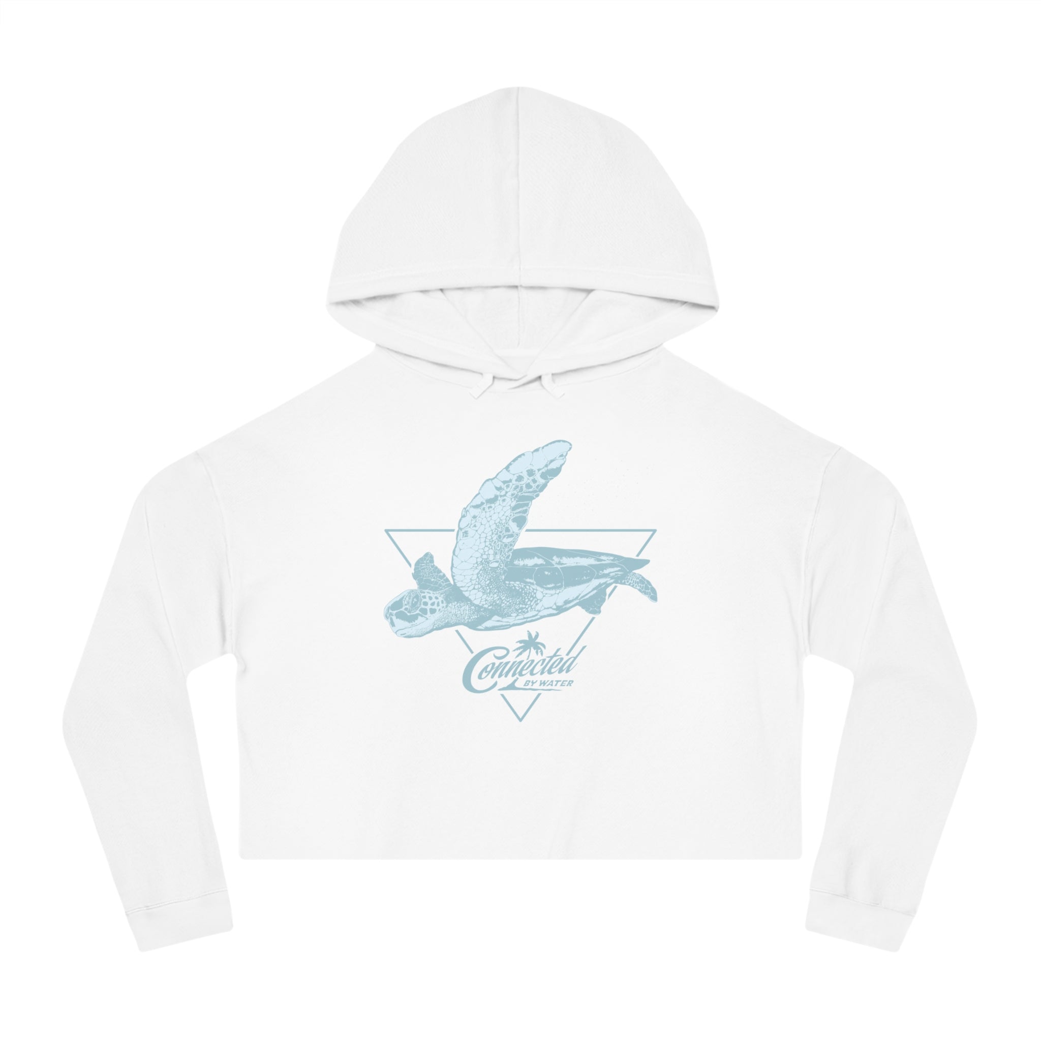 Turtle Art Cropped + Soft Hoodie Sweatshirt