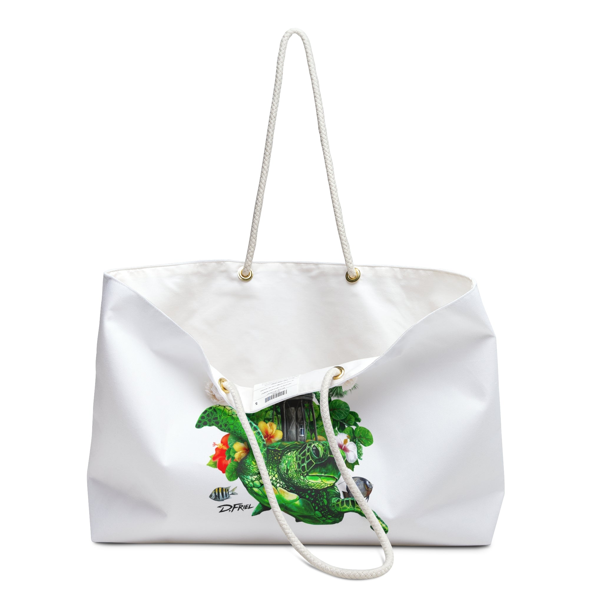 Hillsboro Lighthouse Turtle Getaway Art Bag