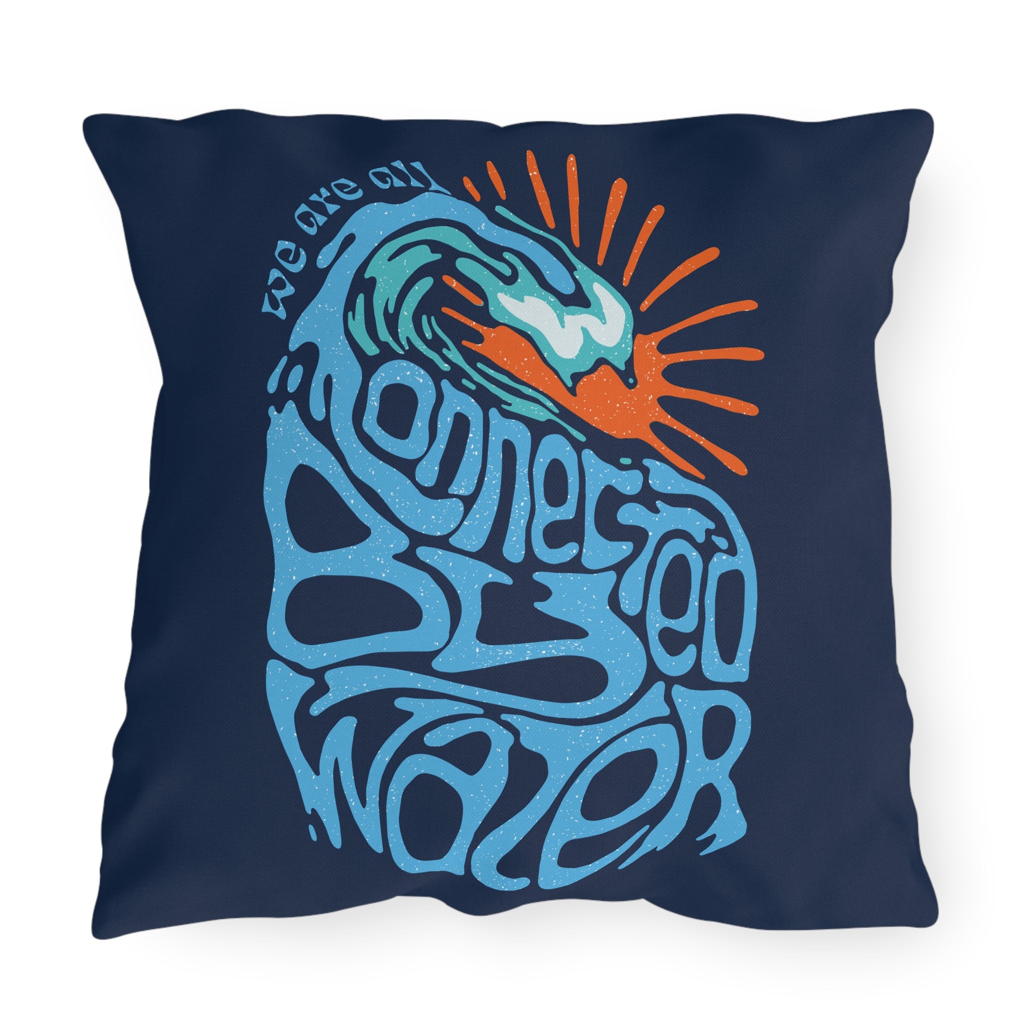 Sun Kissed Graphic - Outdoor Water Resistant Pillow