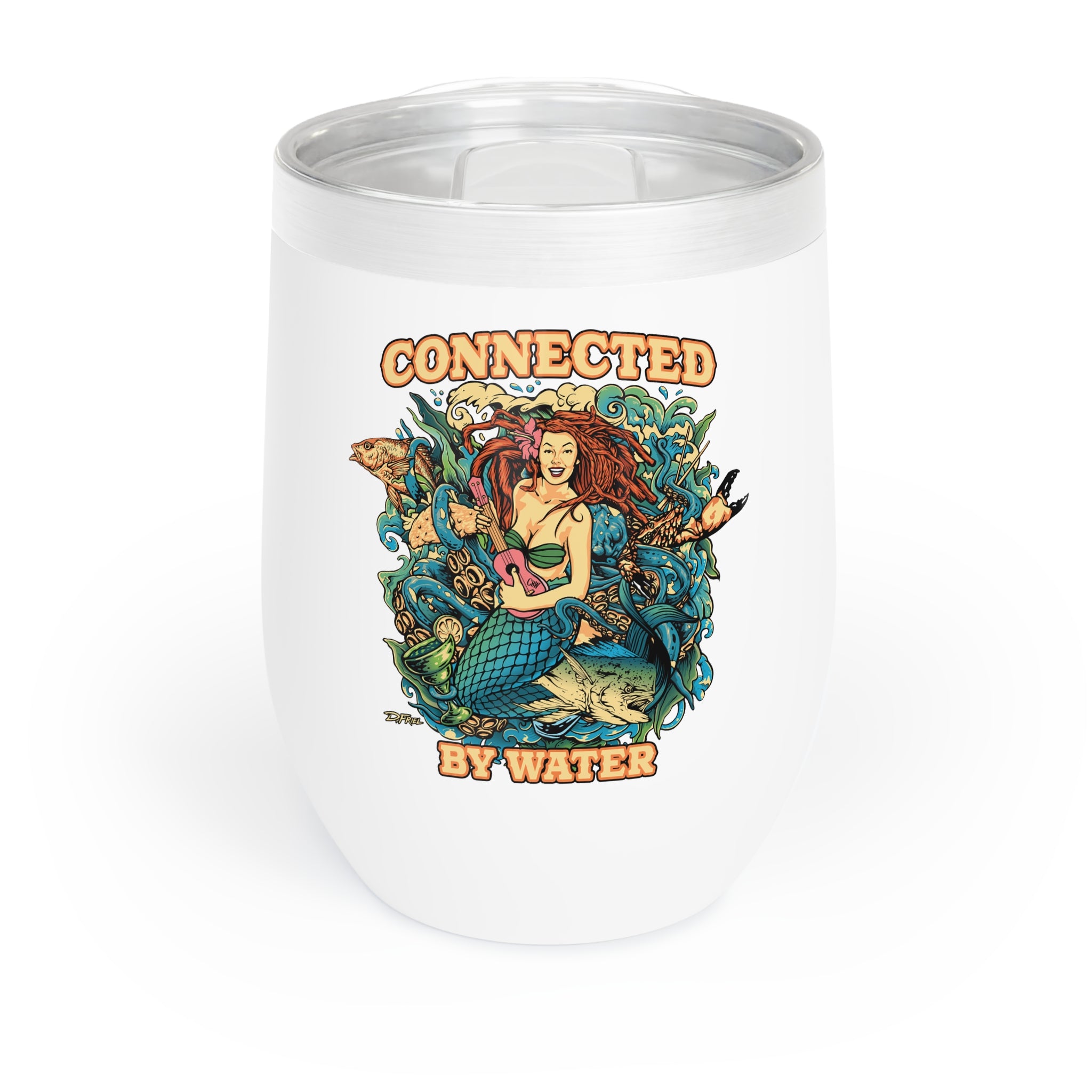 Mermaid Island Jams - Wine Tumbler