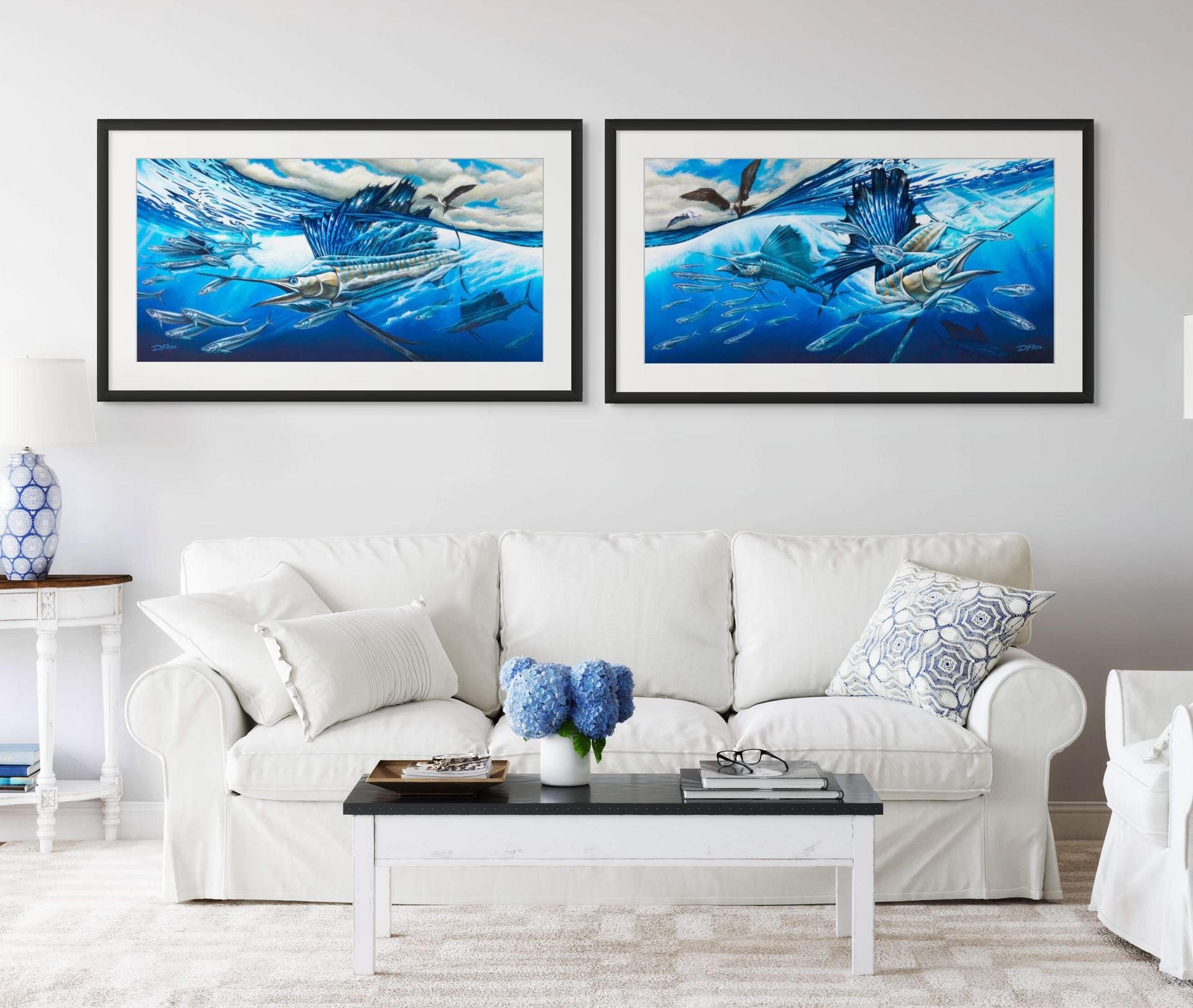 Atlantic Harmony Set - 1 + 2 by D.Friel / Sold separately. Frame style just for mock up.