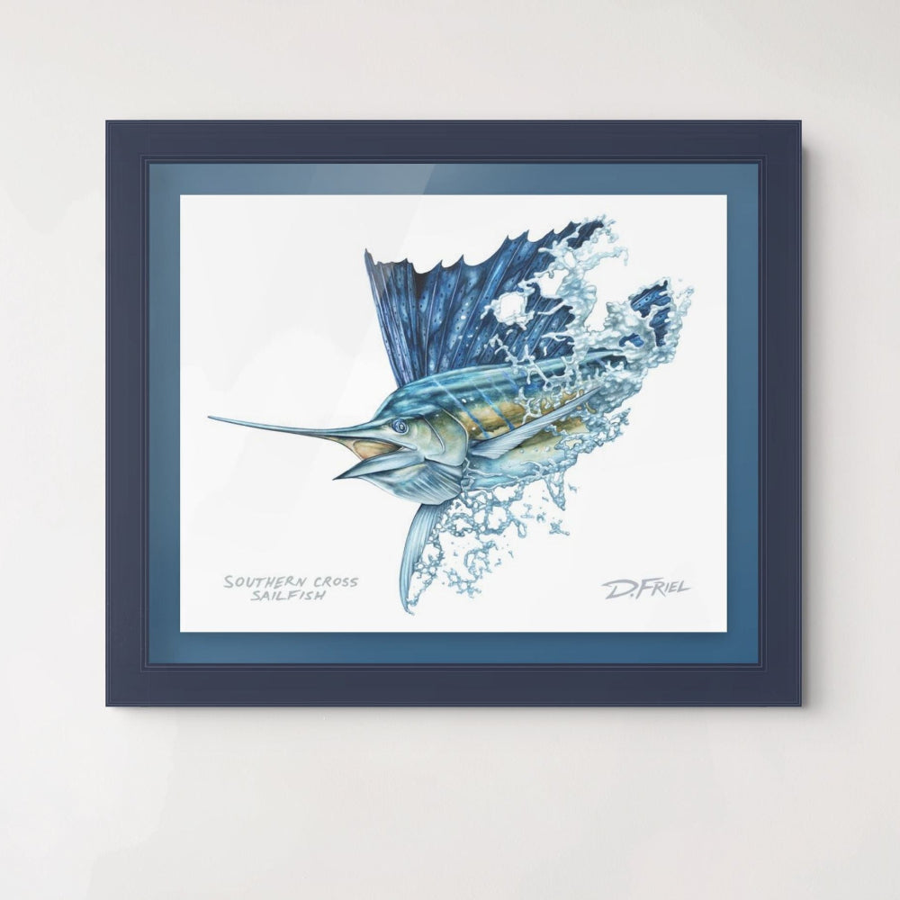 ORDER HERE - OCTOBER - Southern Cross Sailfish Art - Subscribe by the 19th