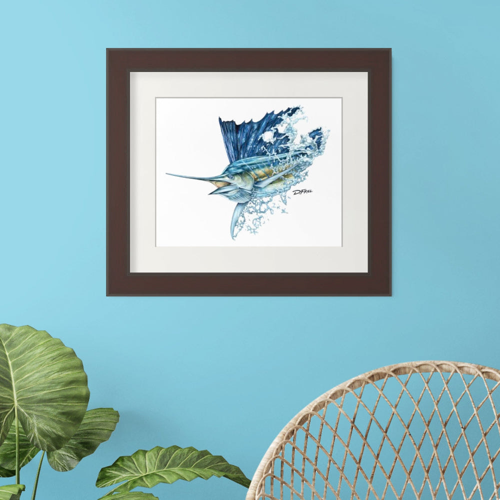OCTOBER 8x10in Print Offer - Southern Cross Sailfish Art - Subscribe by the 19th
