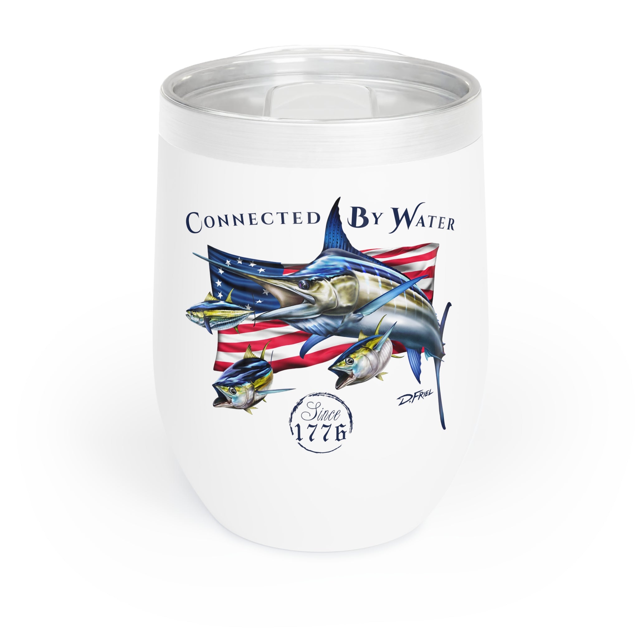 1776 Heritage Marlin + Tuna - Wine Tumbler
