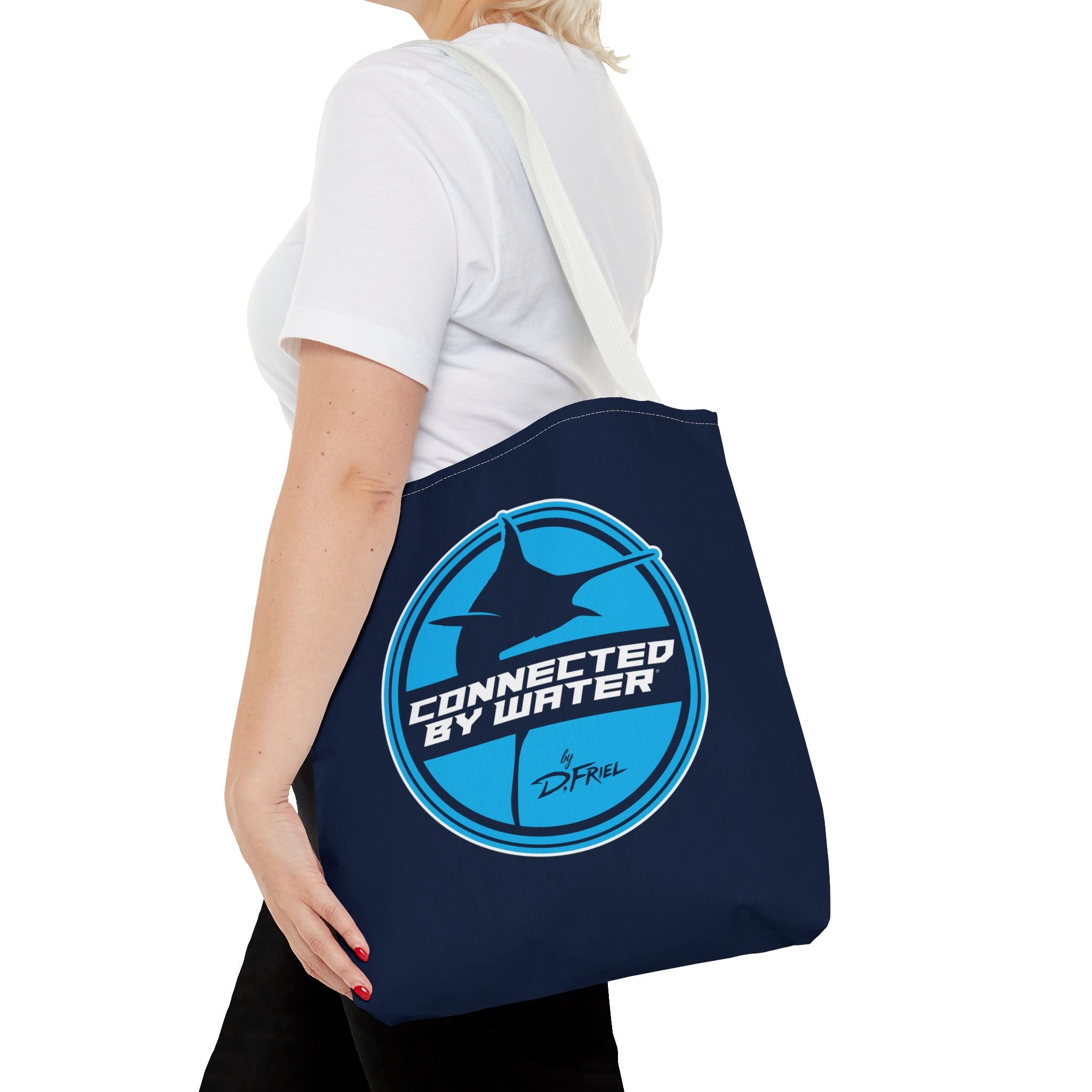 Connected Sportfish Logo Tote Bag | Offshore Blue