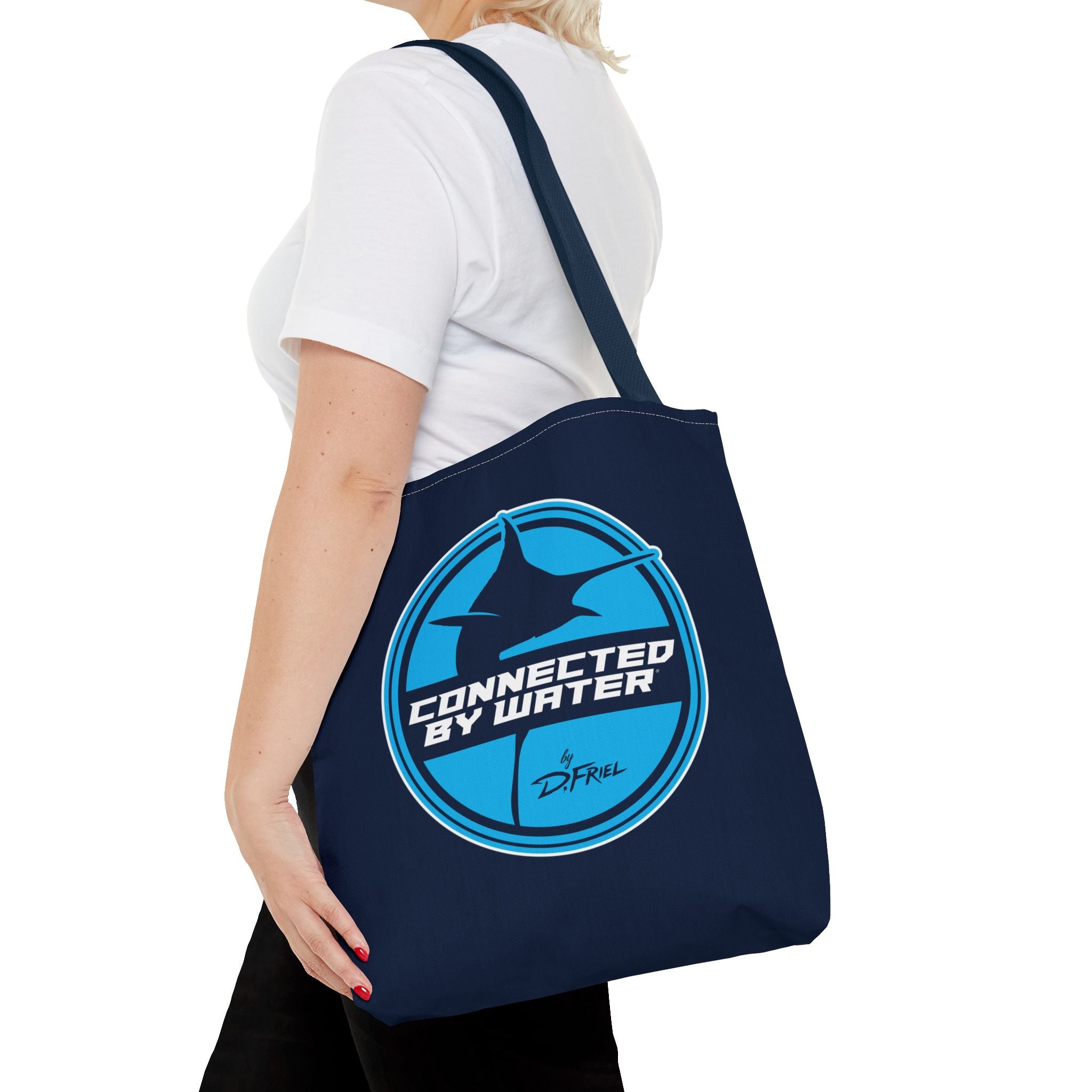 Connected Sportfish Logo Tote Bag | Offshore Blue