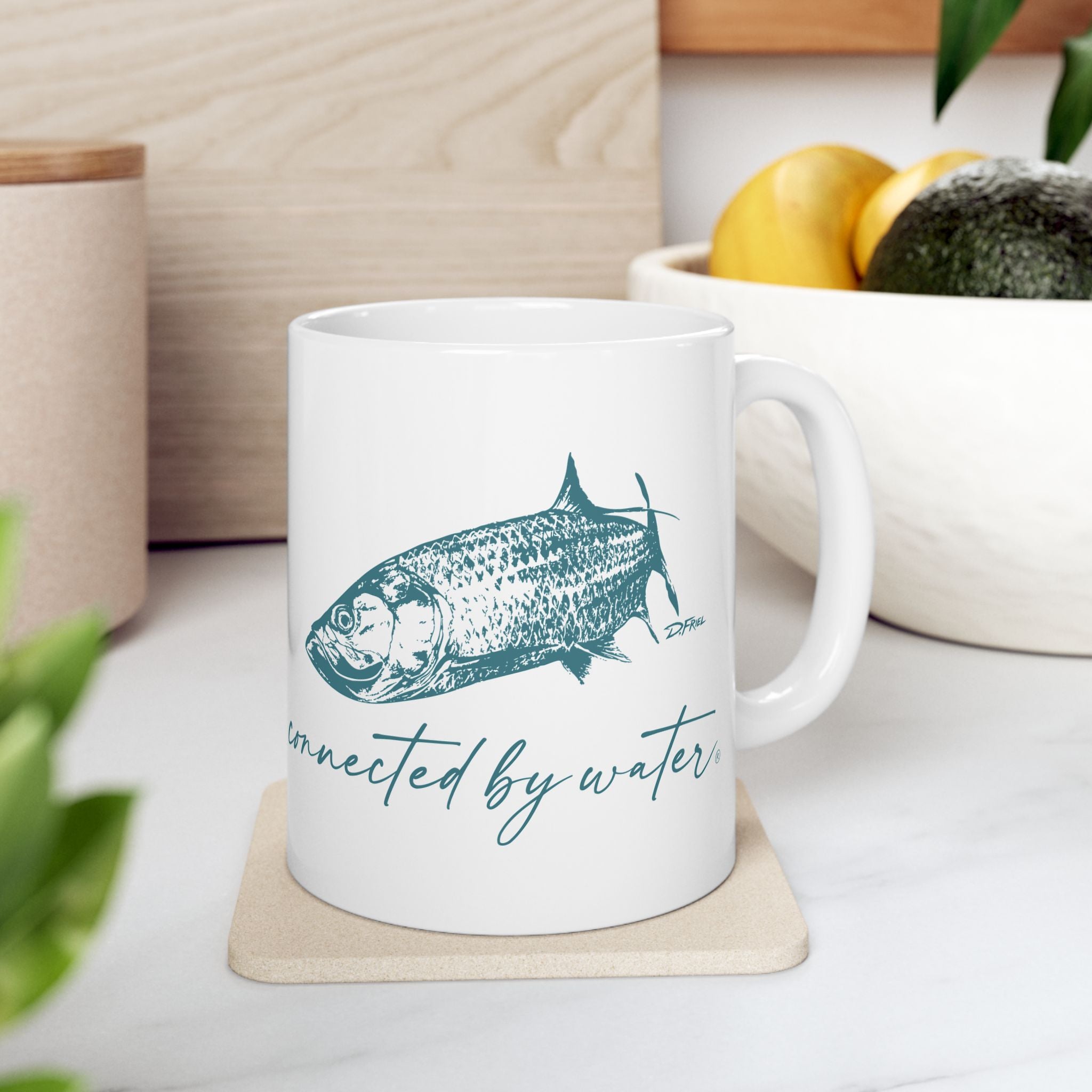 Palm Beach Breezy Pineapple - CBW Ceramic Mug - Double Sided