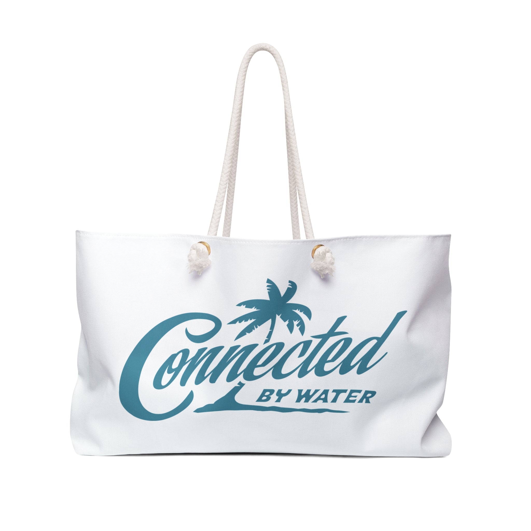Palm Beach Logo Getaway Bag - White
