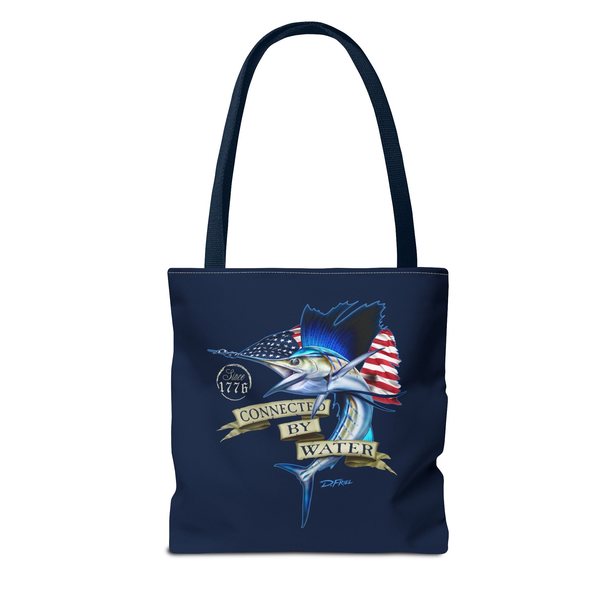 1776 Heritage Sailfish Tote Bag in Offshore Blue