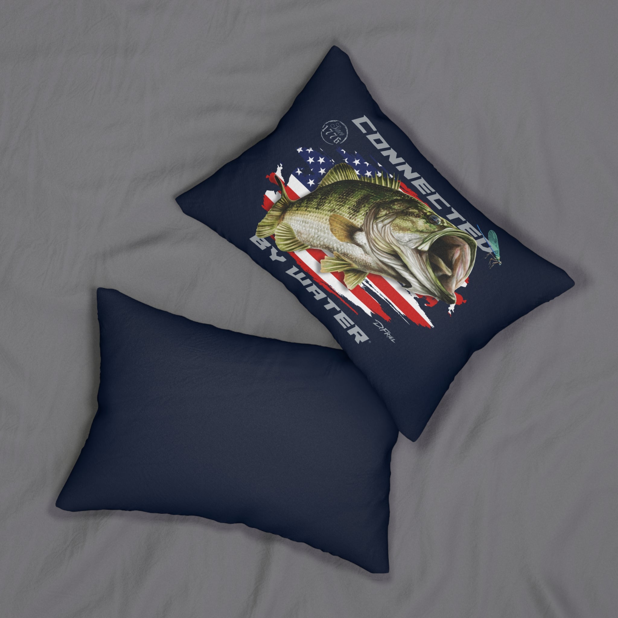 1776 Heritage Largemouth Bass - Lumbar Pillow