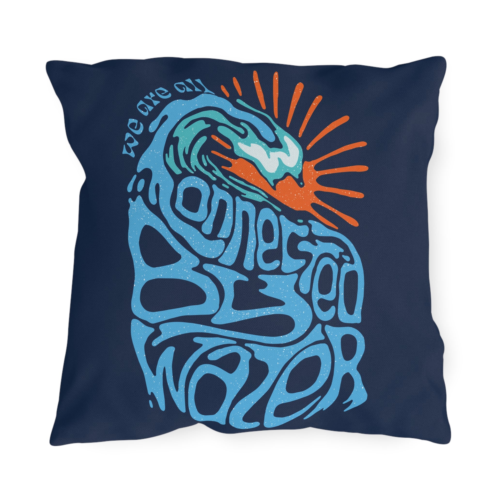 Sun Kissed Graphic - Outdoor Water Resistant Pillow