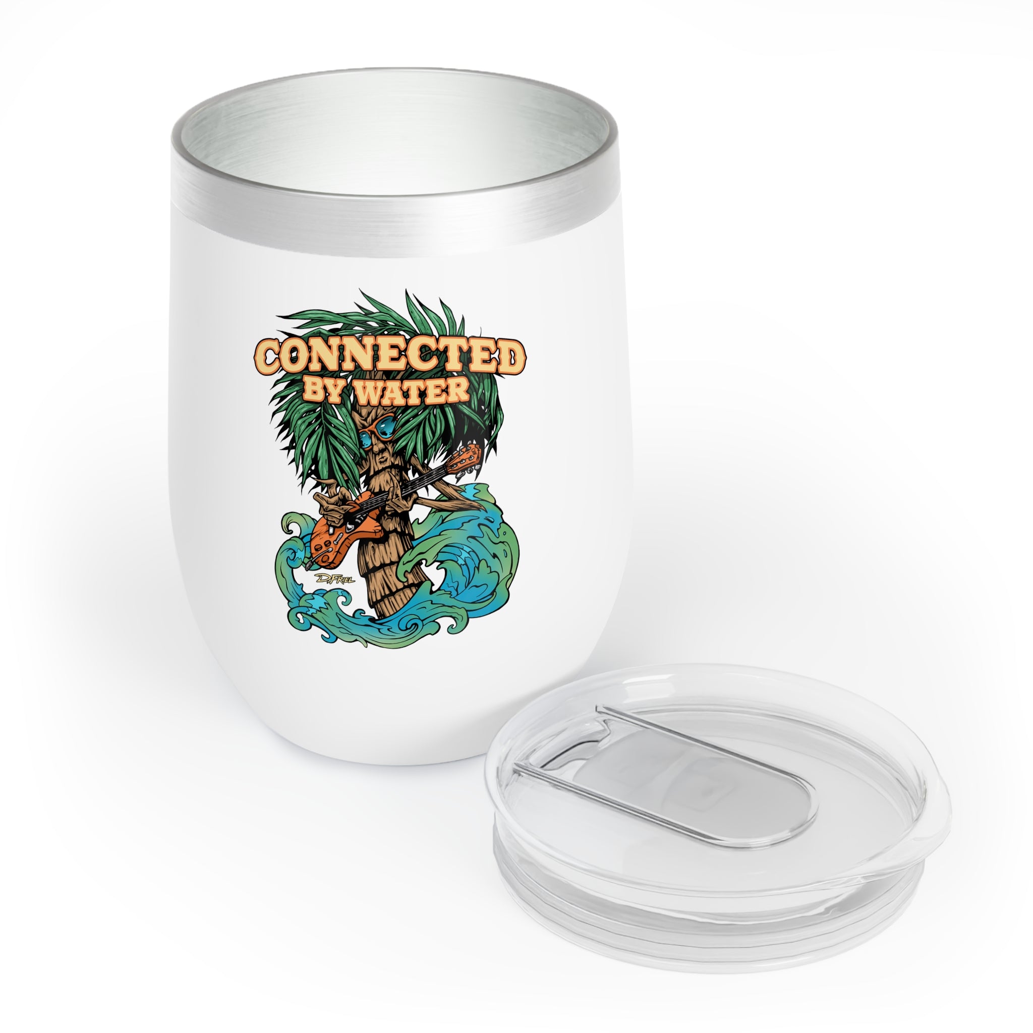 Palm Tree Island Jams - Wine Tumbler