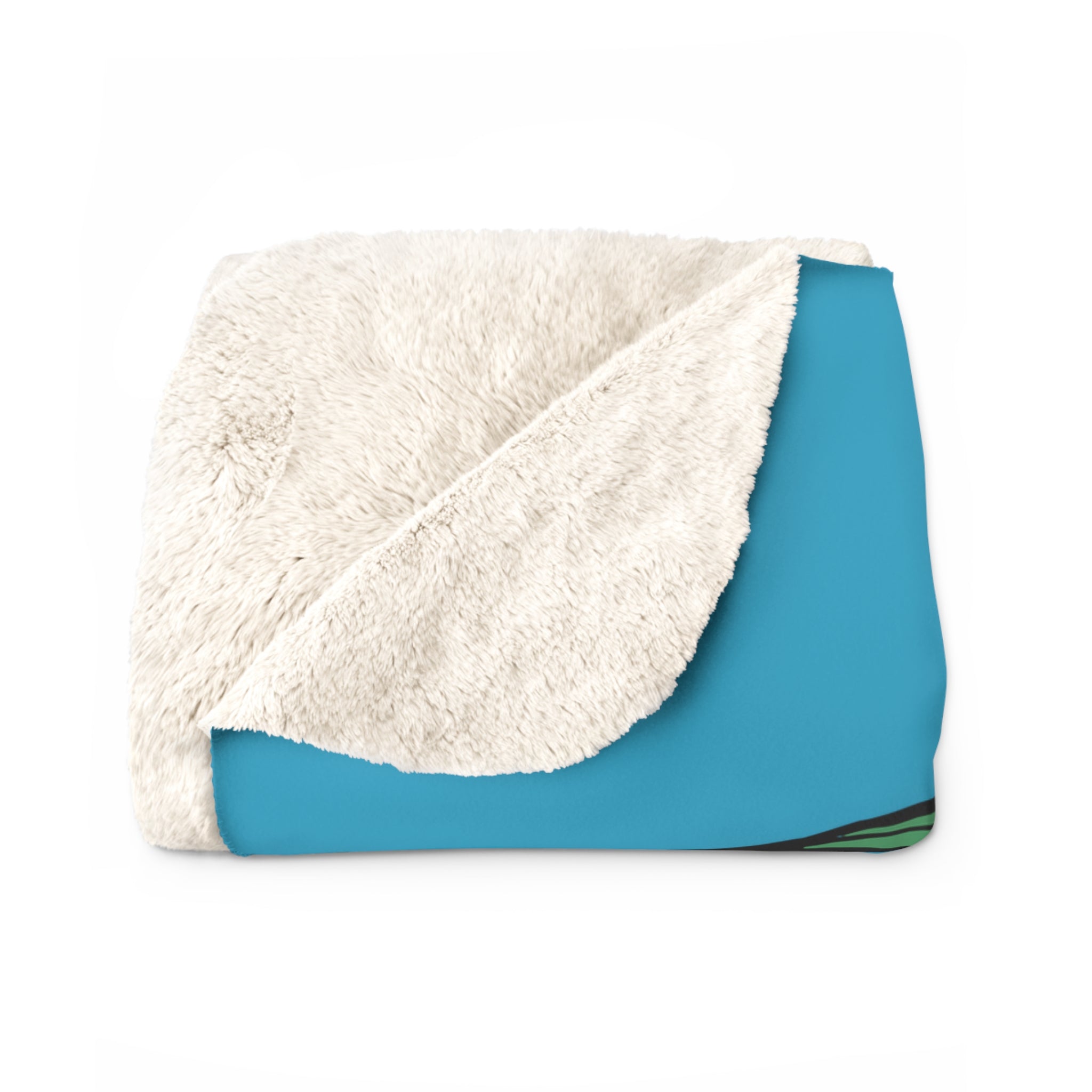 Palm Tree Island Jams - Sherpa Fleece Blanket