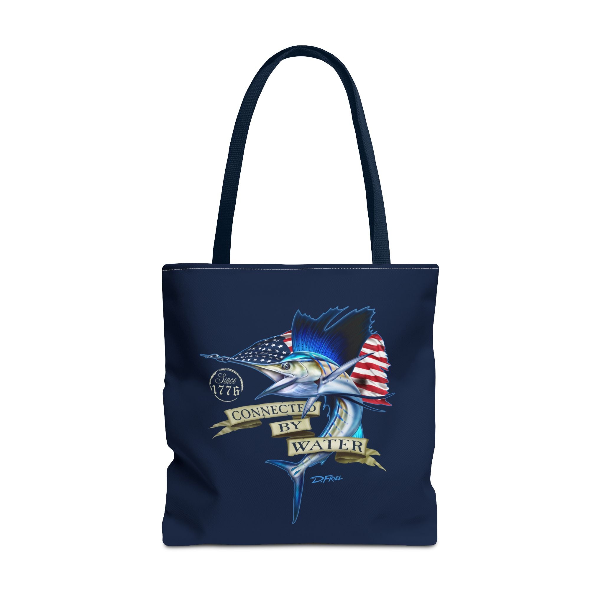 1776 Heritage Sailfish Tote Bag in Offshore Blue