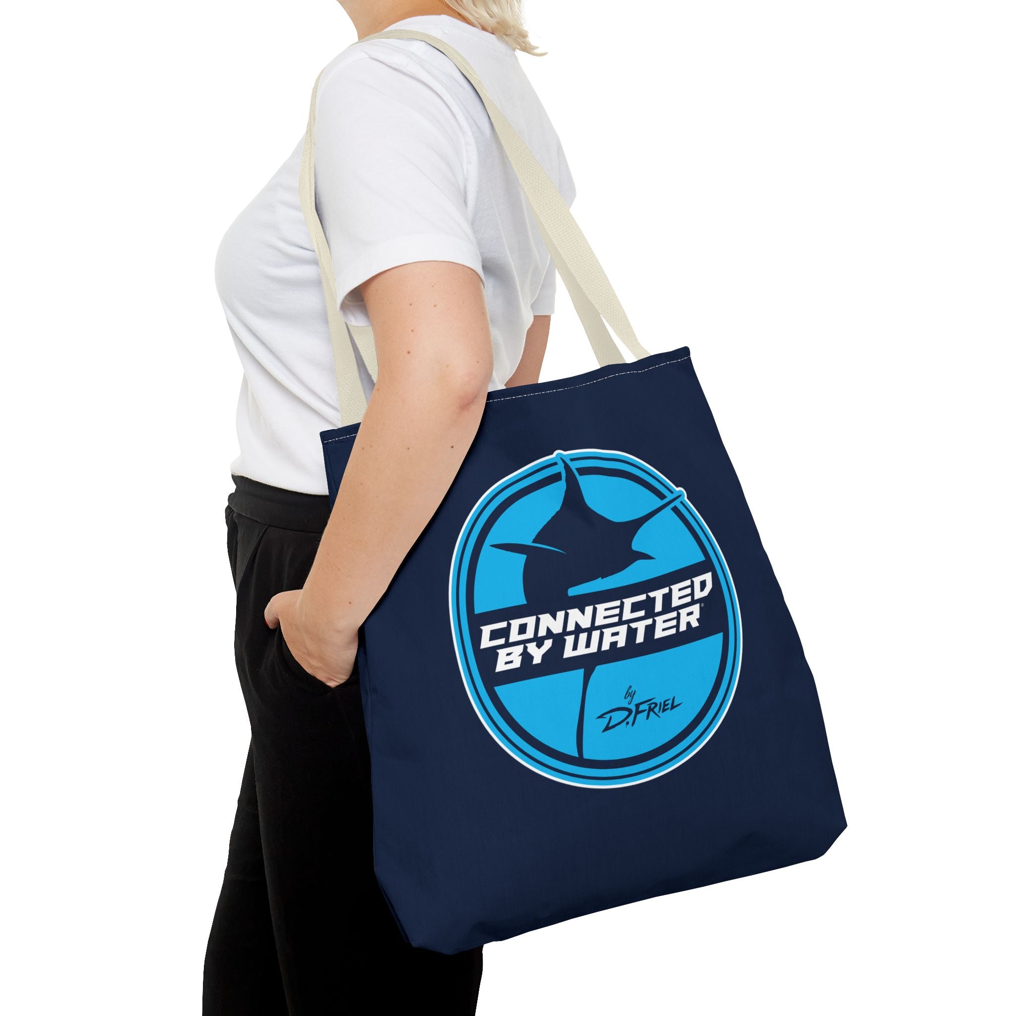 Connected Sportfish Logo Tote Bag | Offshore Blue