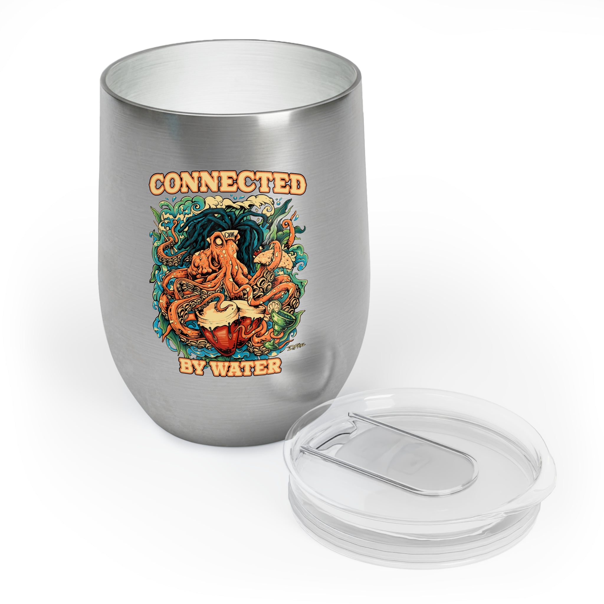Octopus Island Jams - Wine Tumbler